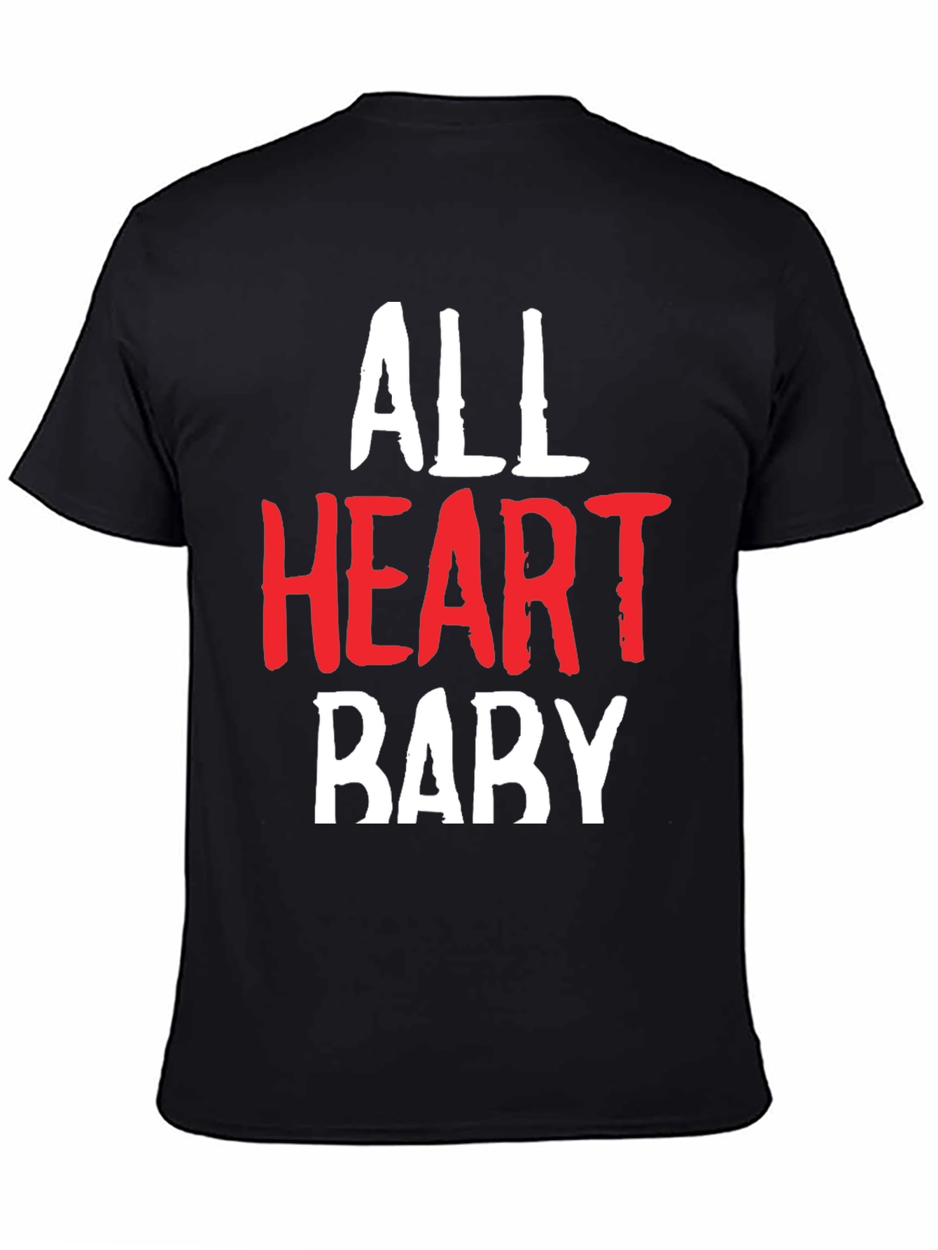 Camiseta All Heart Baby Algodón Suave Negra