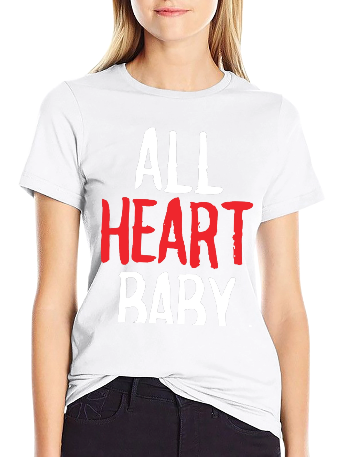 Camiseta All Heart Baby Algodón Suave Negra