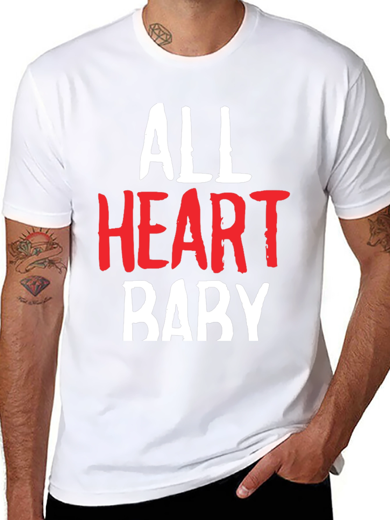 Camiseta All Heart Baby Algodón Suave Negra