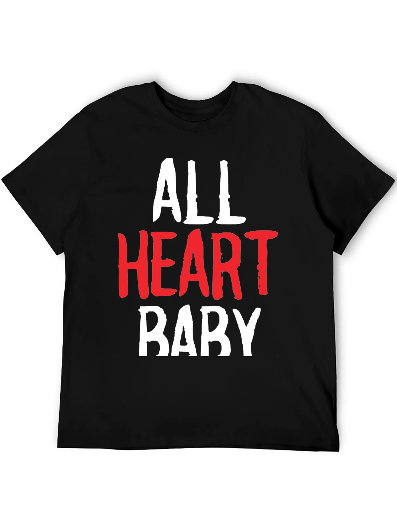 Camiseta All Heart Baby Algodón Suave Negra
