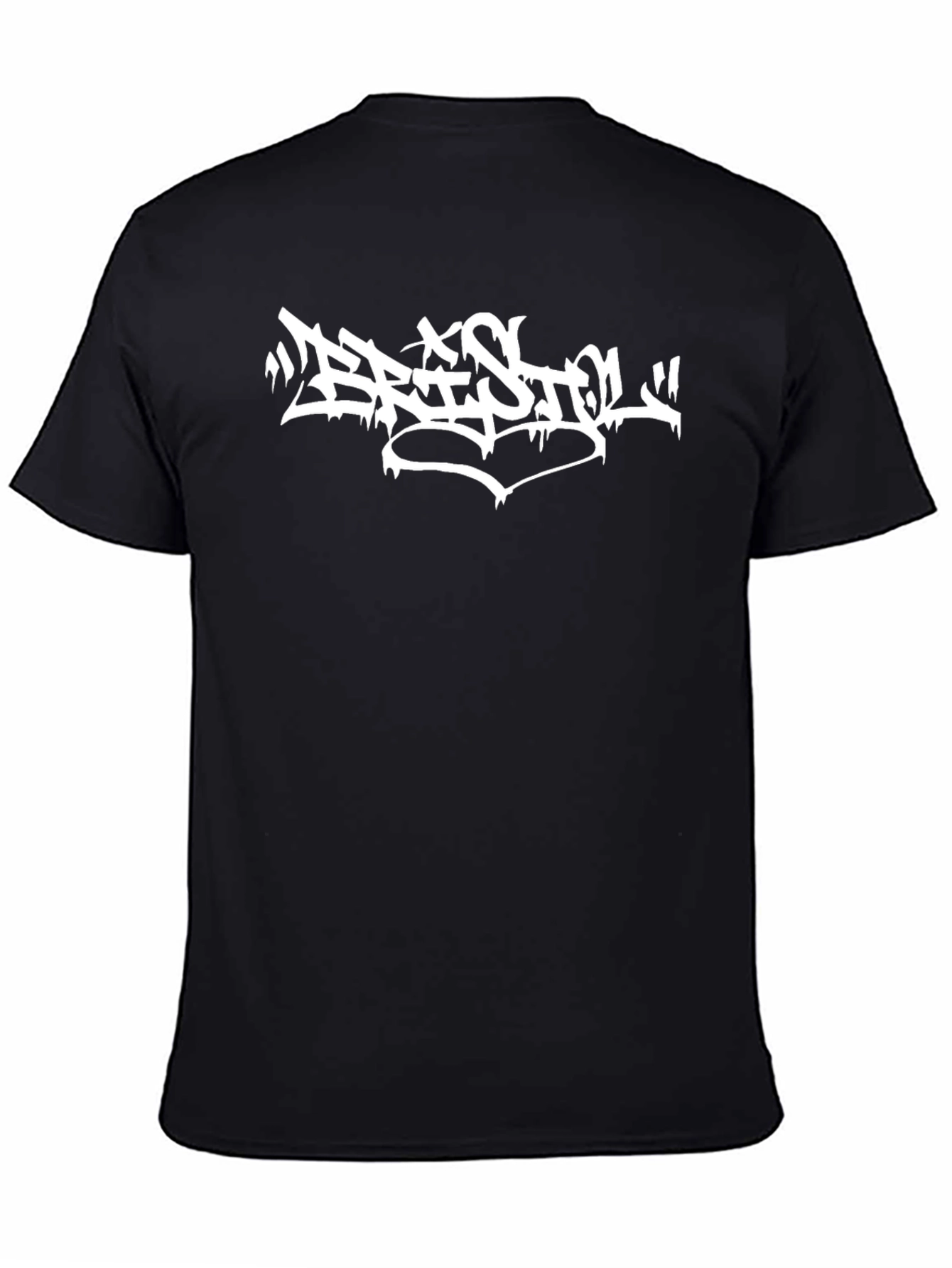 Camiseta Negra Bristol Graffiti Estilo Urbano