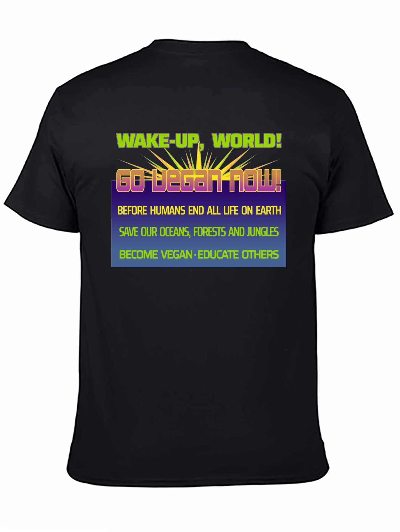 Camiseta Vegana Hombre - Despierta al Mundo