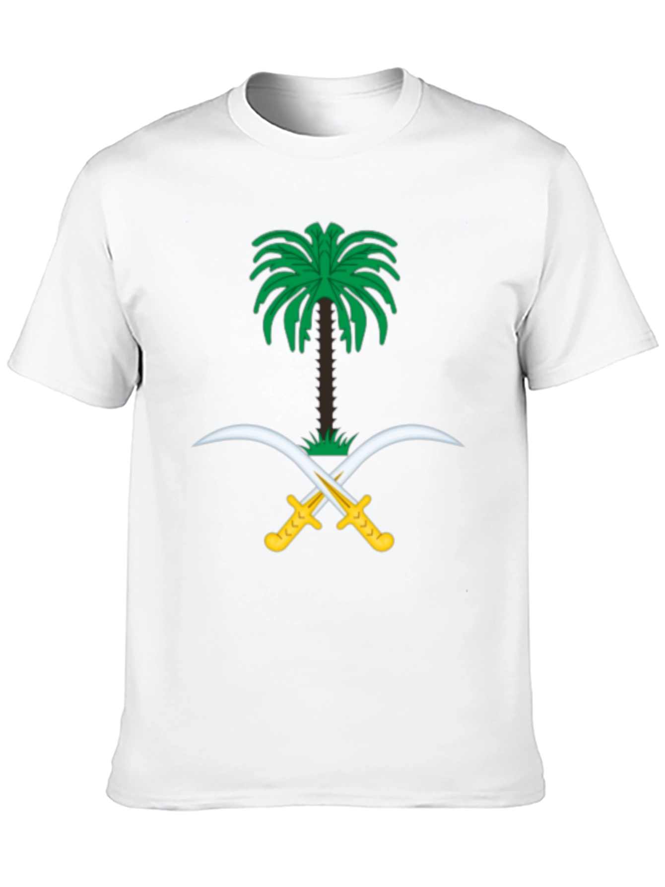 Camiseta Negra con Emblema de Arabia Saudita
