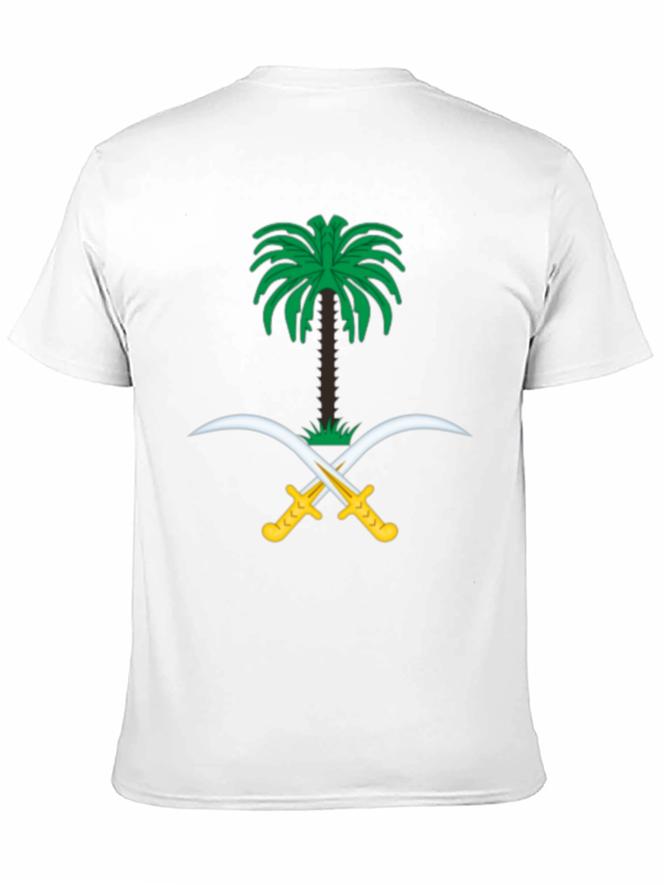 Camiseta Negra con Emblema de Arabia Saudita