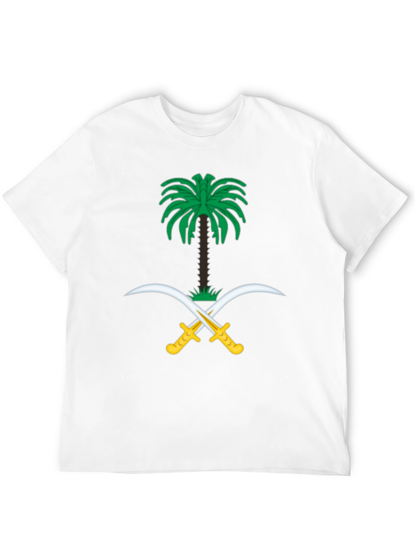 Camiseta Negra con Emblema de Arabia Saudita