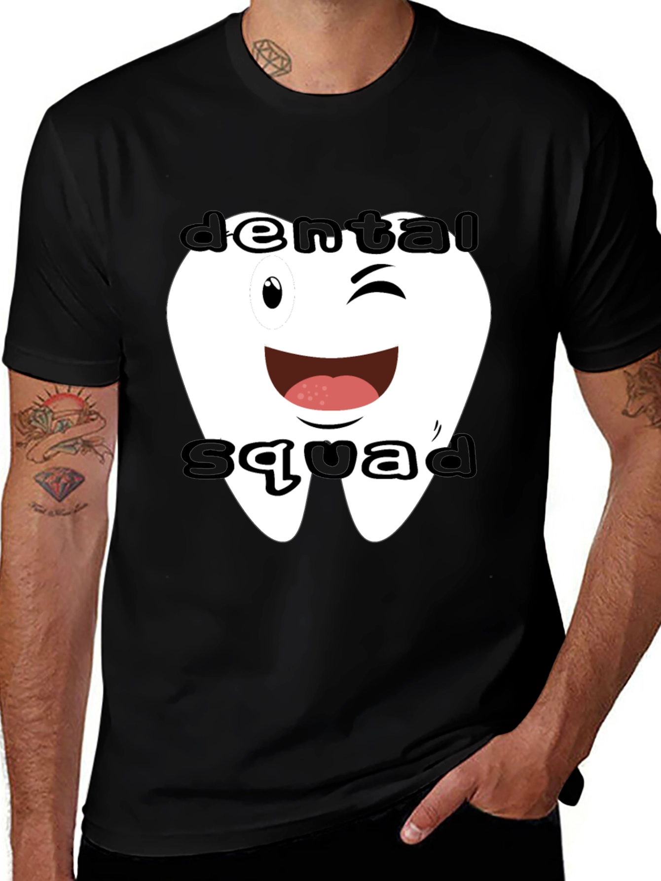 Camiseta Negra Dental Squad