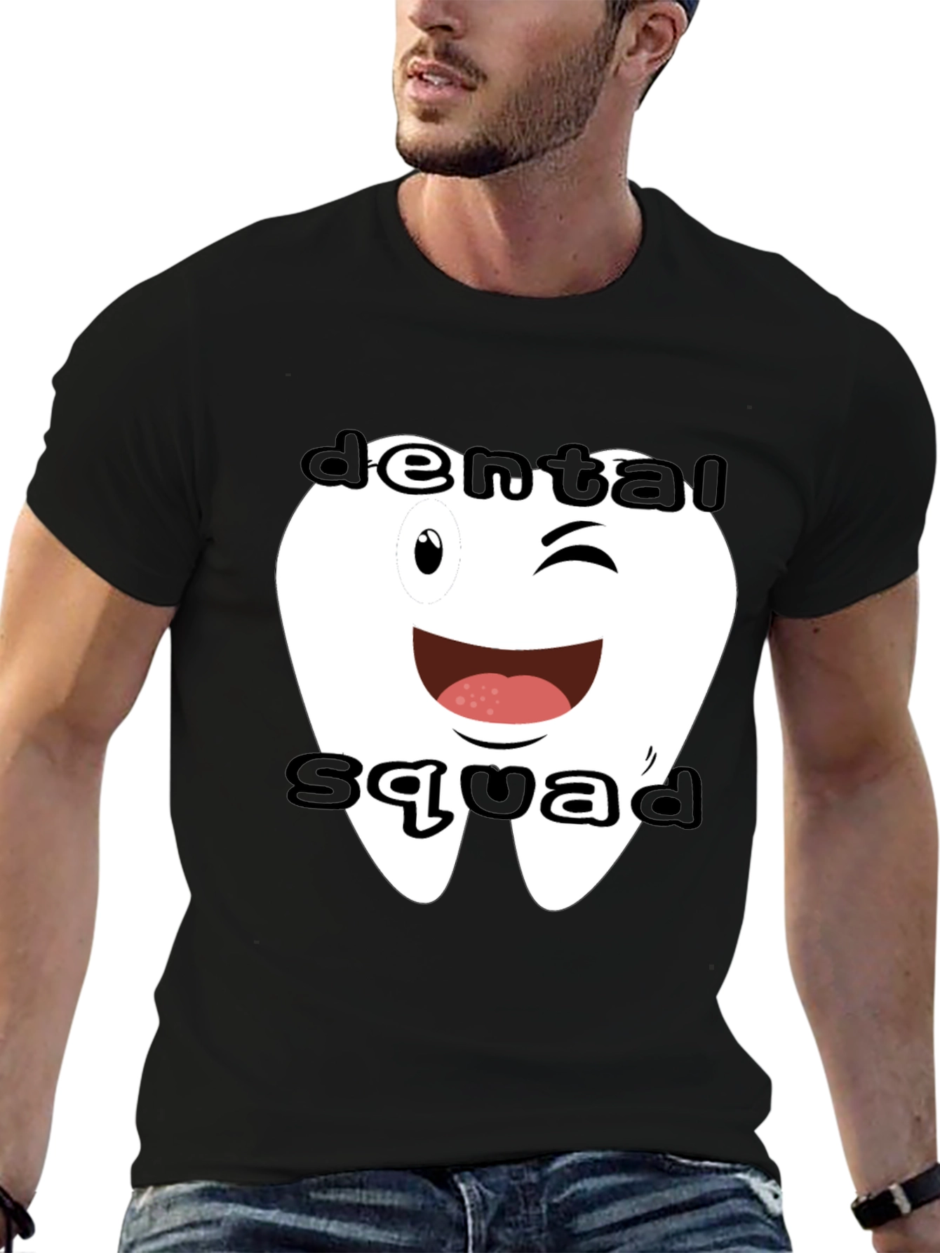 Camiseta Negra Dental Squad