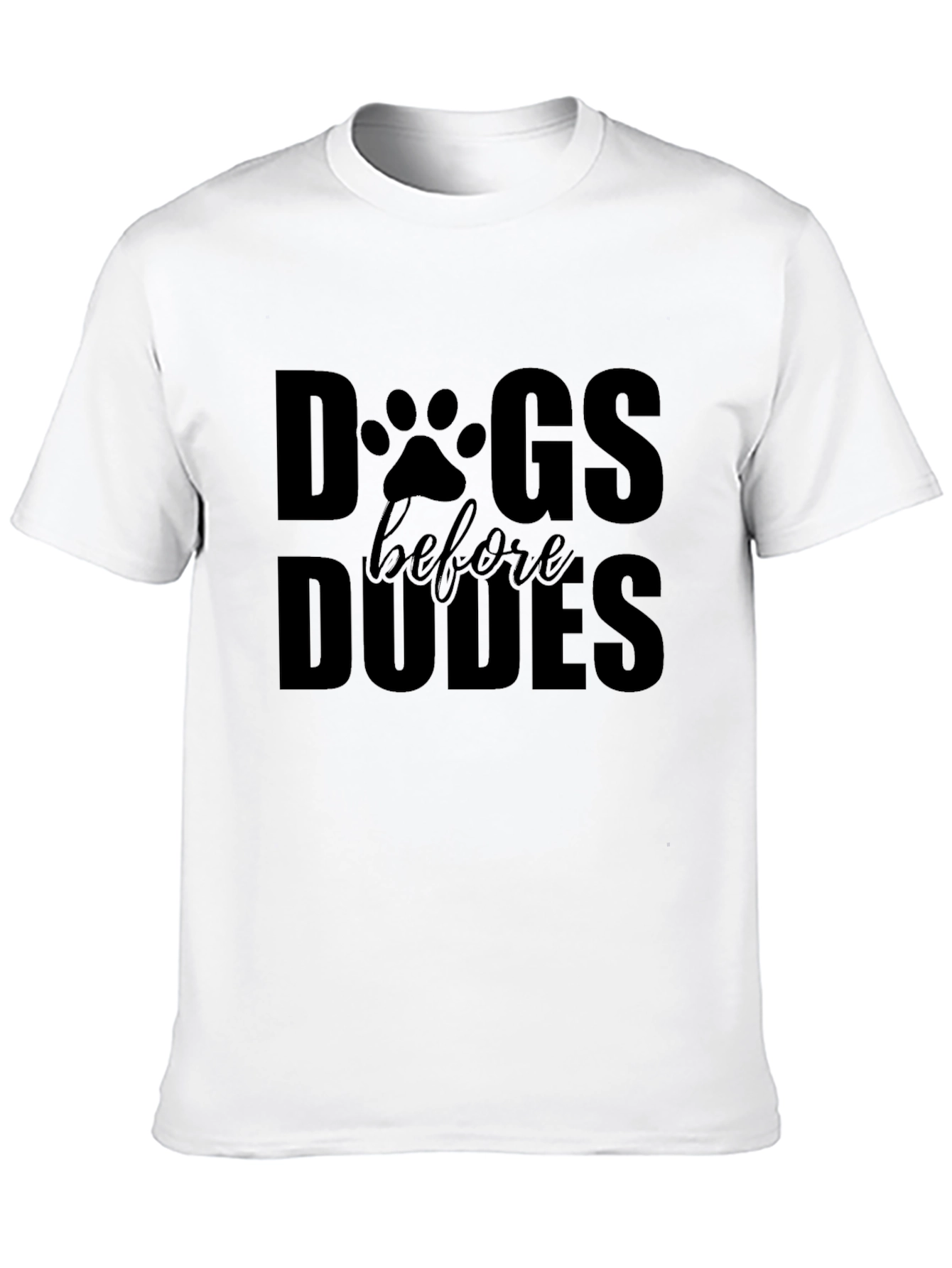 Camiseta Negra Dogs Before Dudes