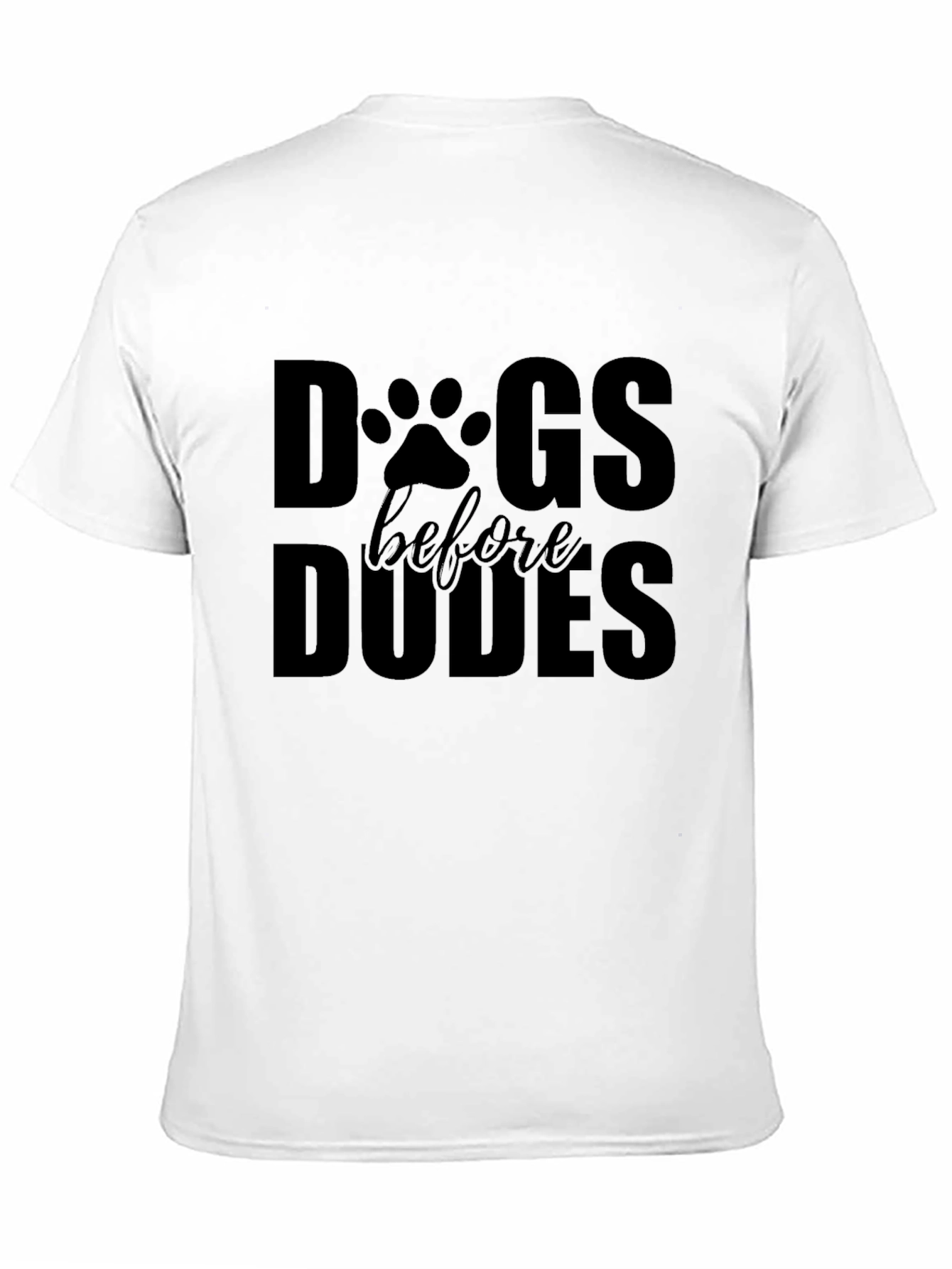 Camiseta Negra Dogs Before Dudes