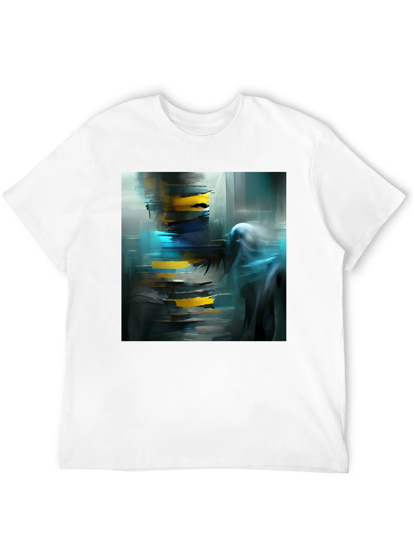 Camiseta Negra Abstracta Urbana