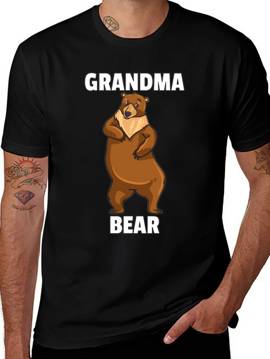 Camiseta Negra Grandma Bear