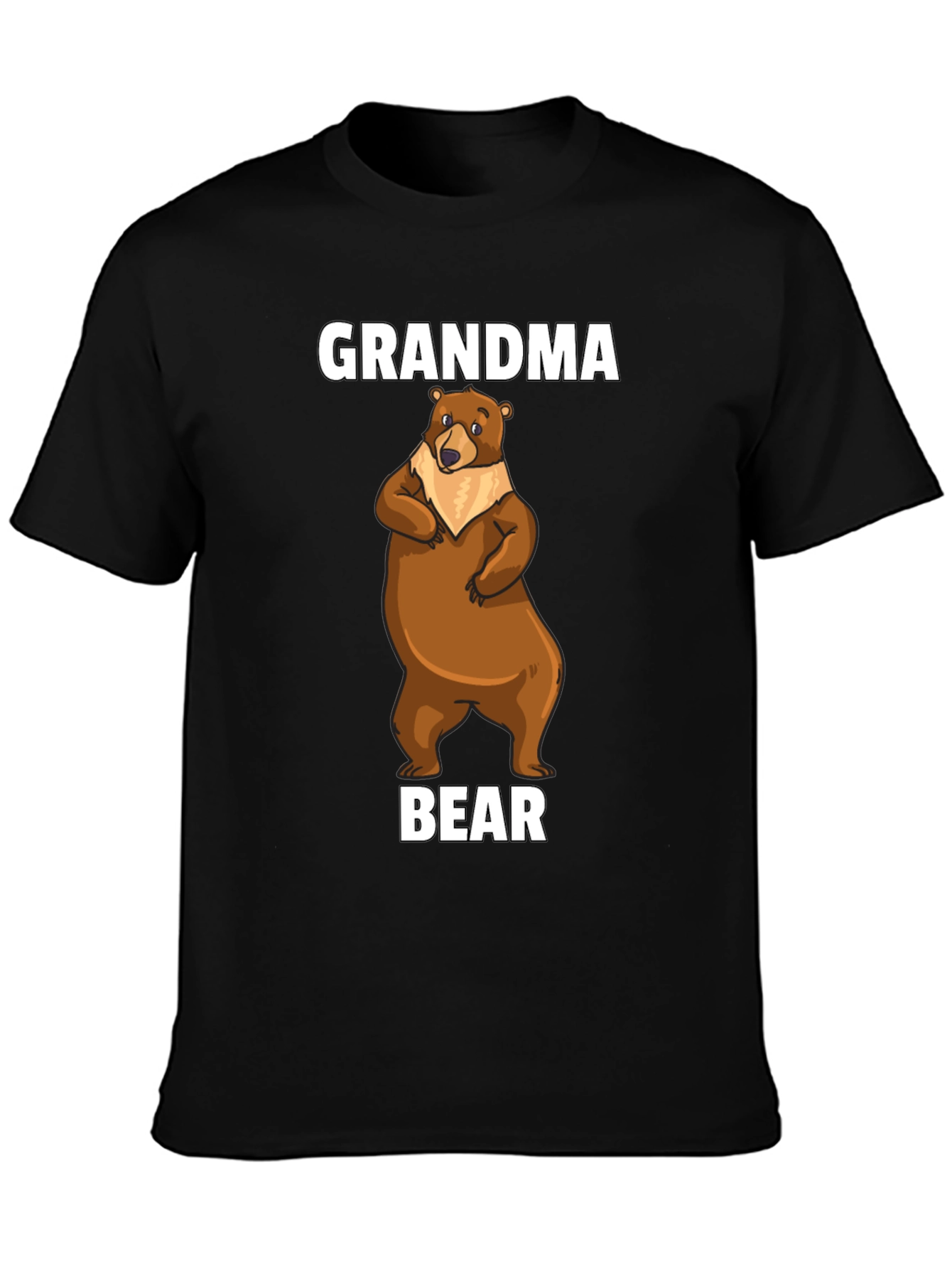 Camiseta Negra Grandma Bear