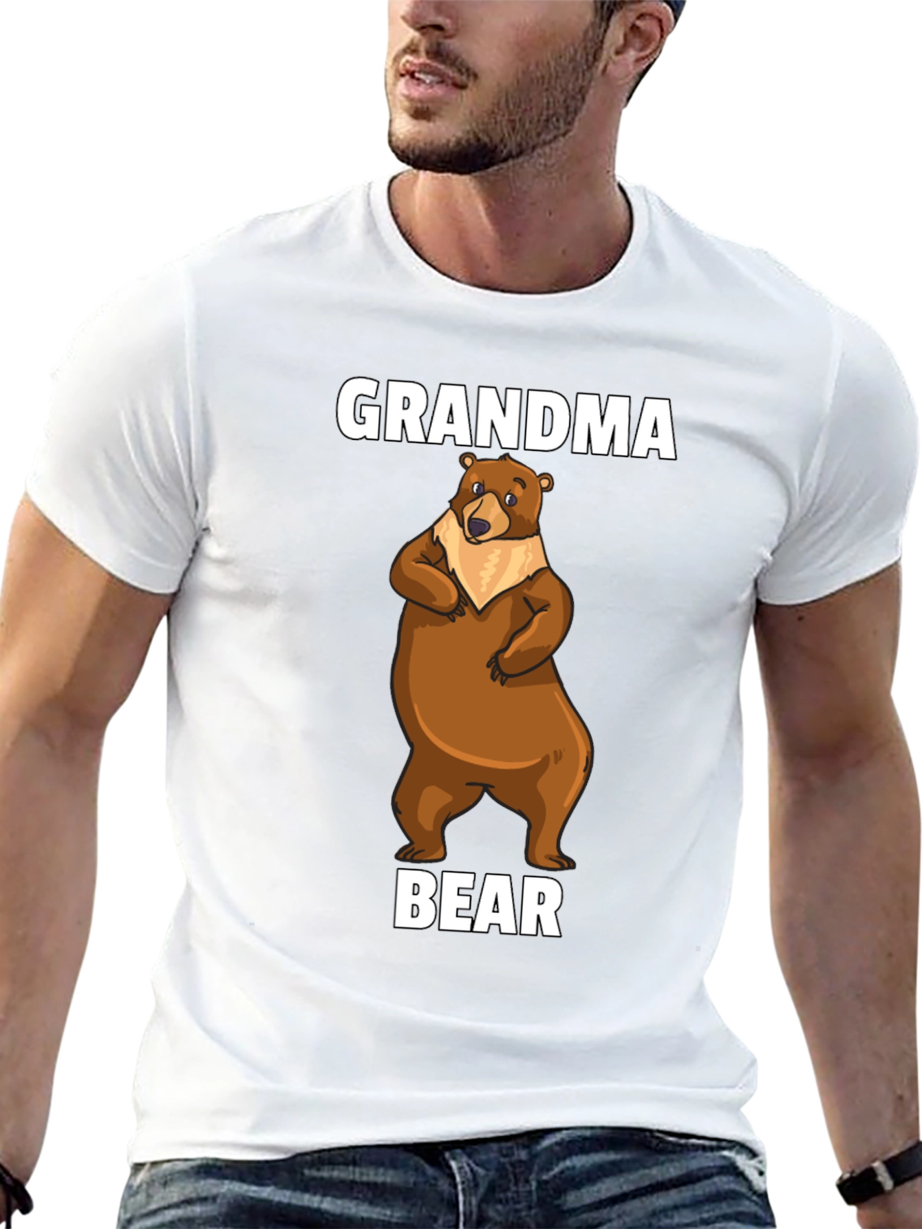 Camiseta Negra Grandma Bear