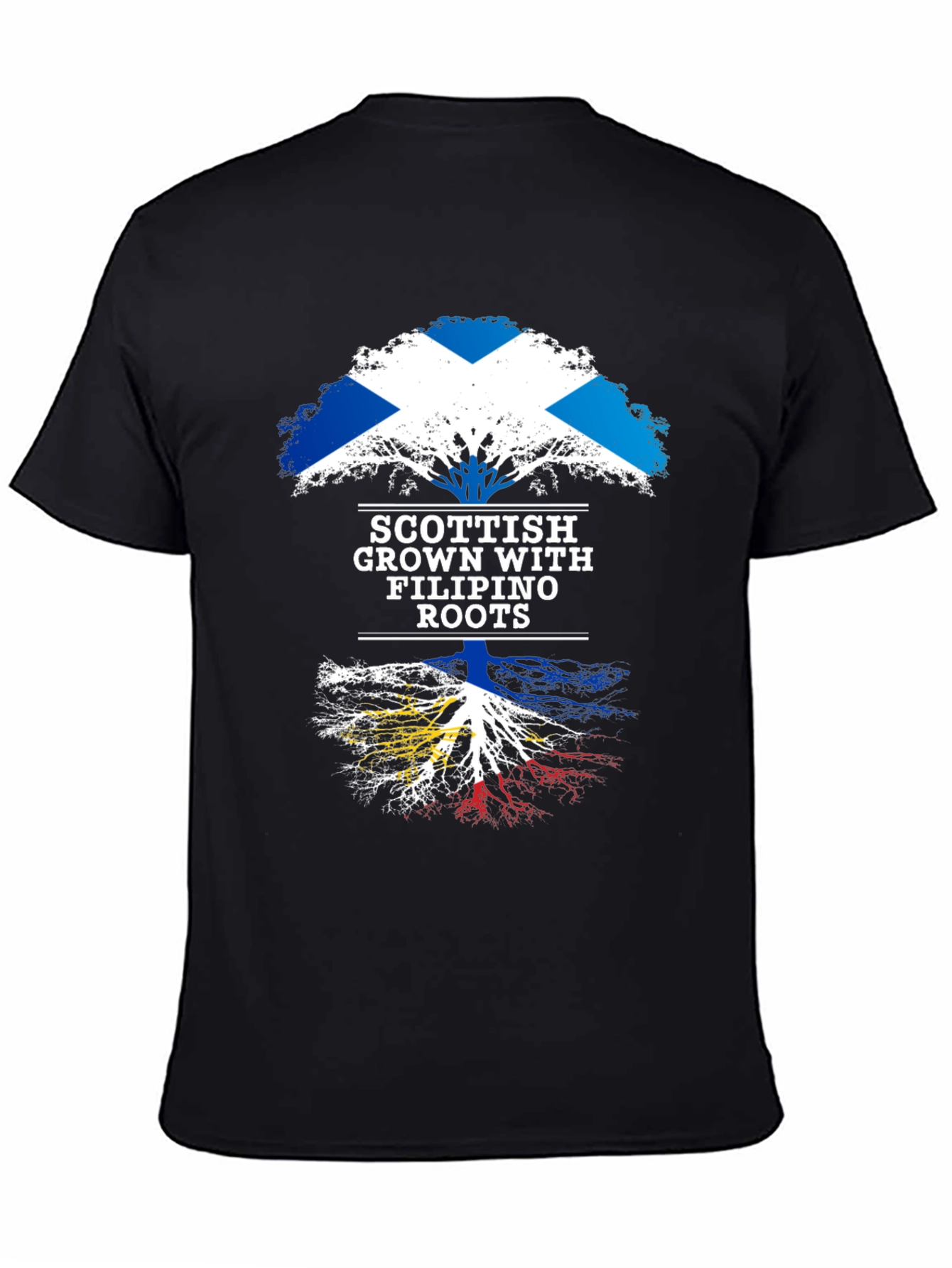 Camiseta Hombre Escocia Raíces Filipinas