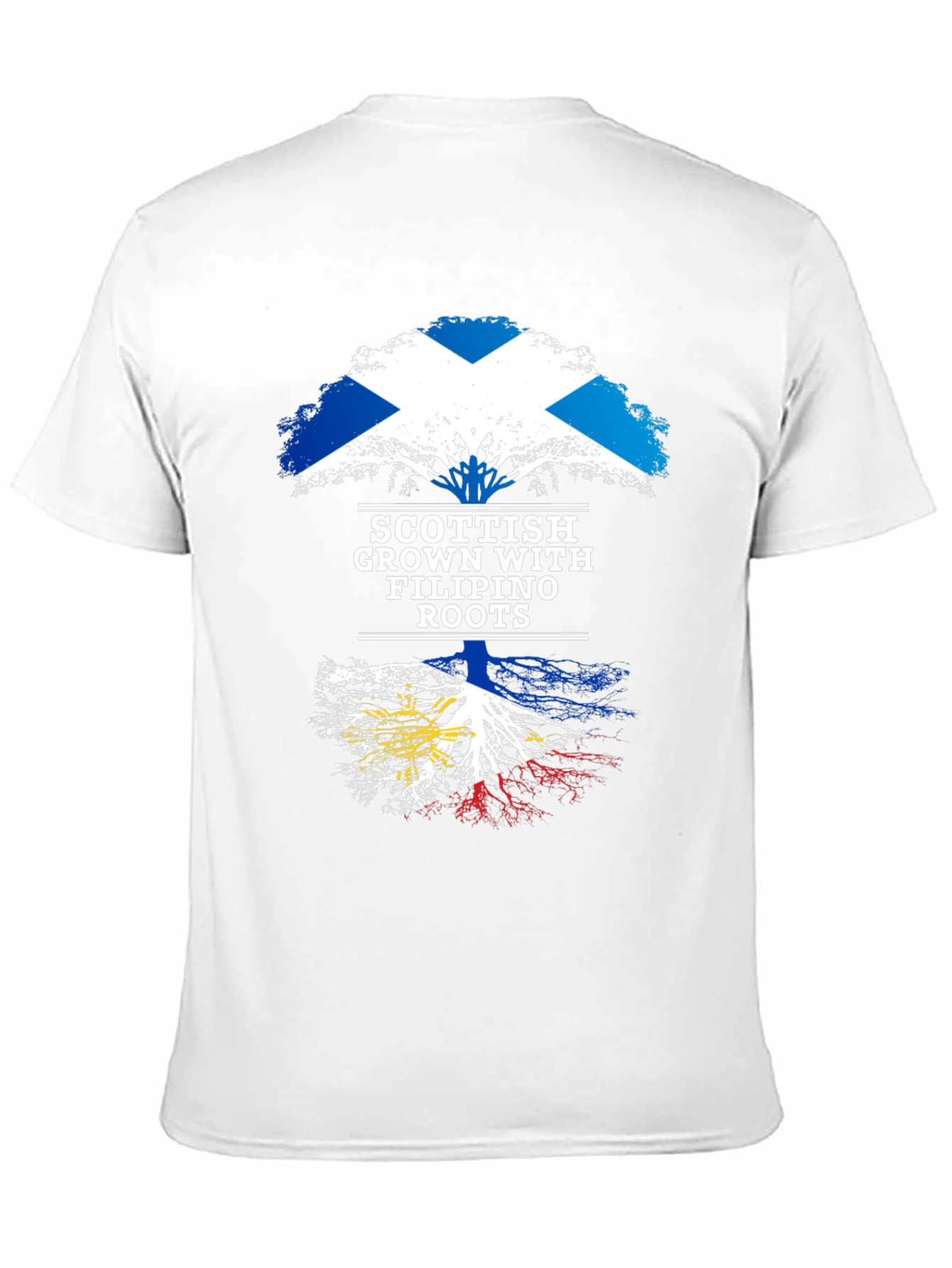 Camiseta Hombre Escocia Raíces Filipinas