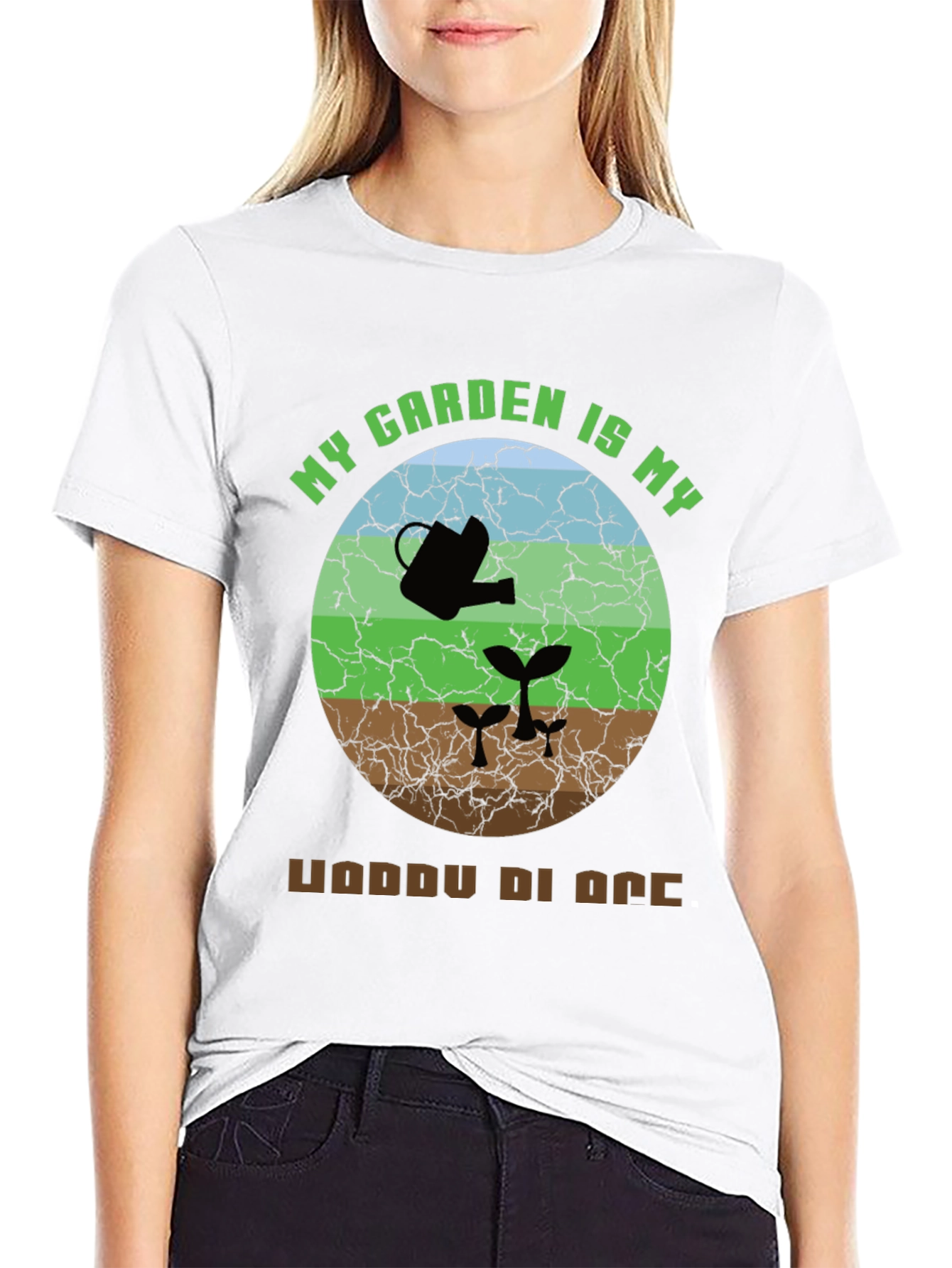 Camiseta Mi jardín es mi lugar feliz