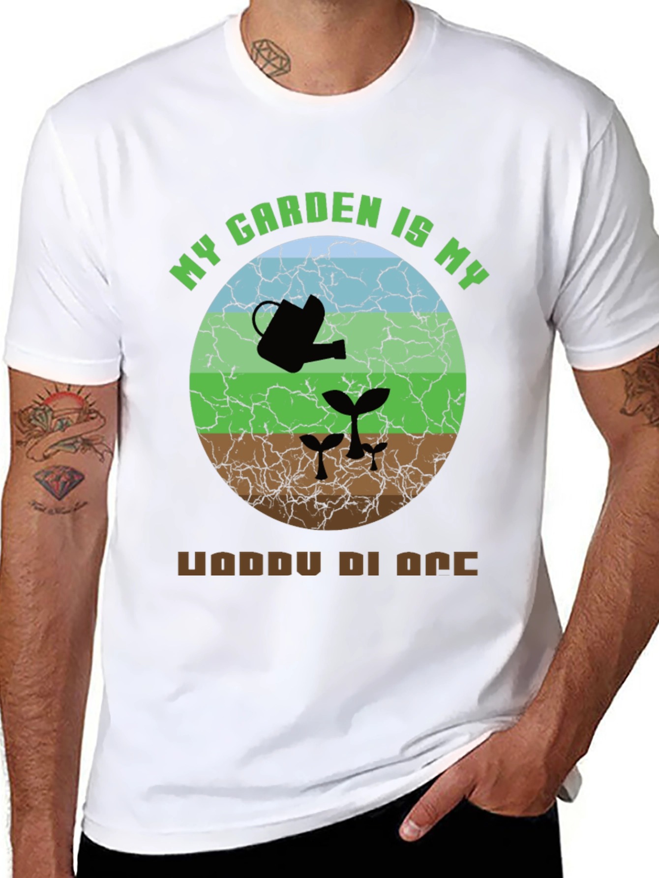 Camiseta Mi jardín es mi lugar feliz