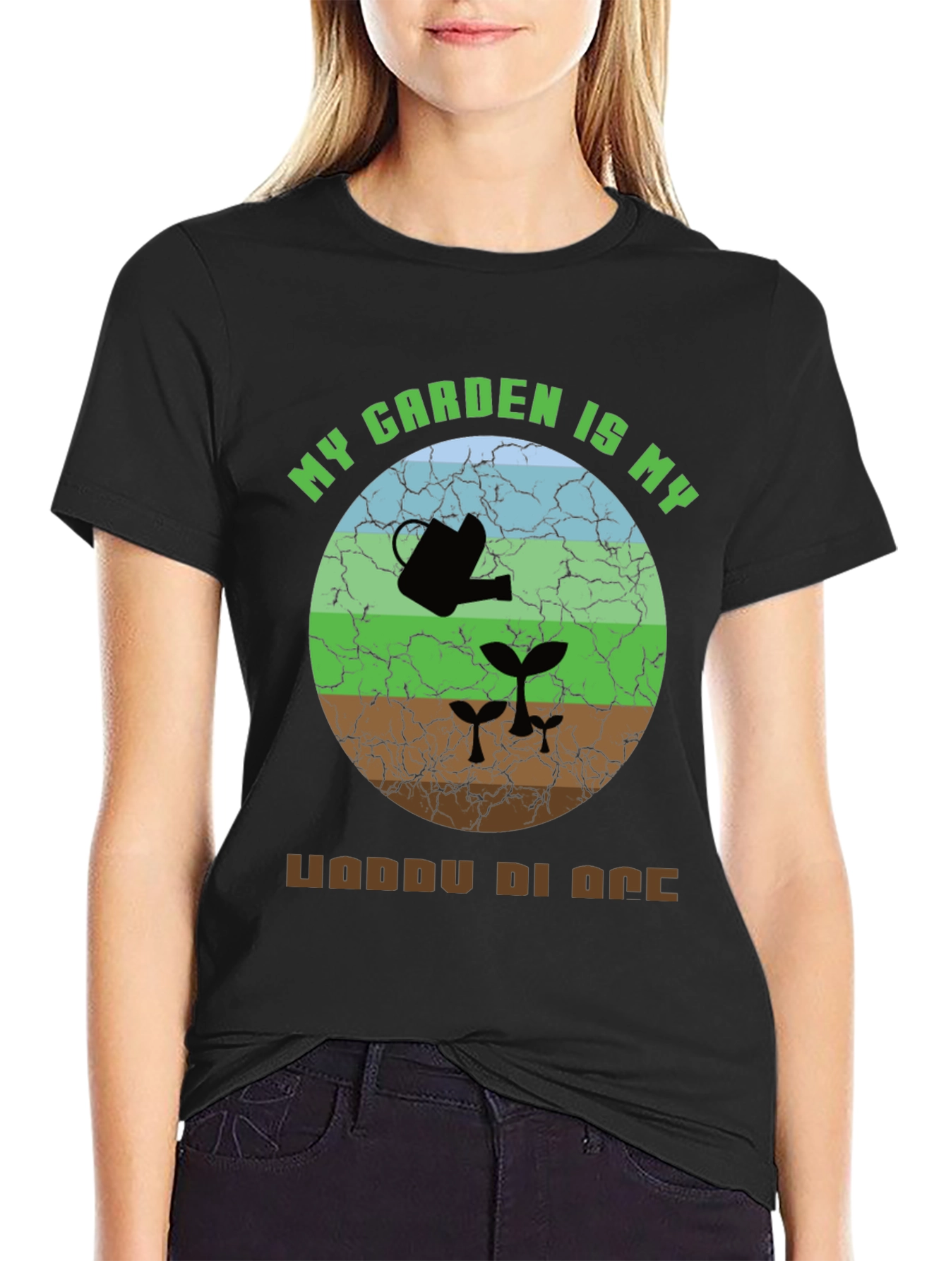 Camiseta Mi jardín es mi lugar feliz