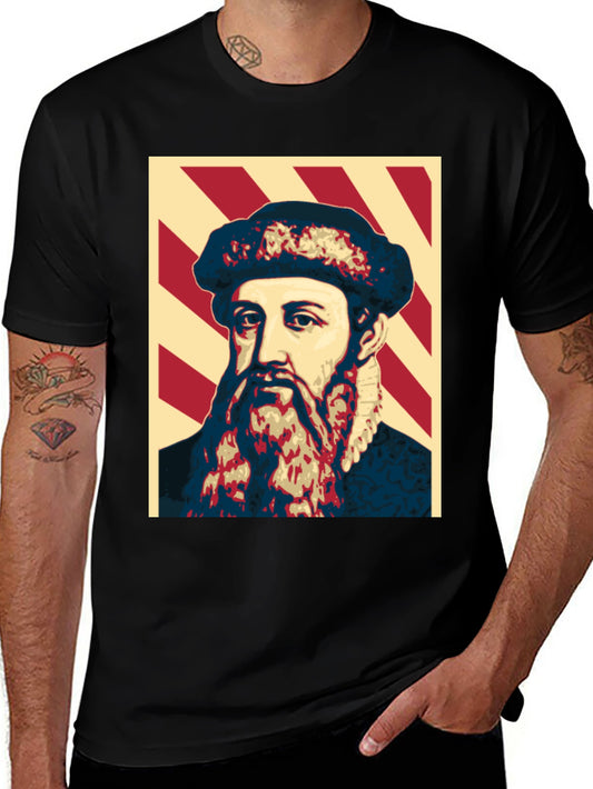 Camiseta Estampada Johannes Gutenberg