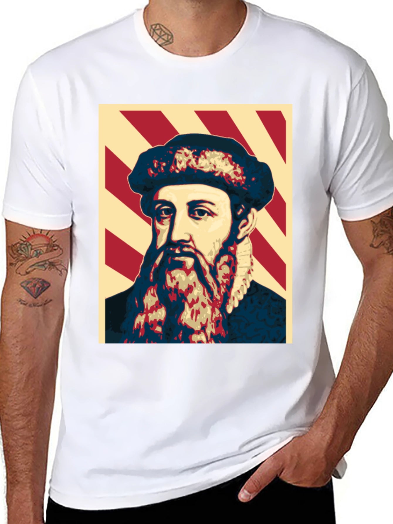 Camiseta Estampada Johannes Gutenberg