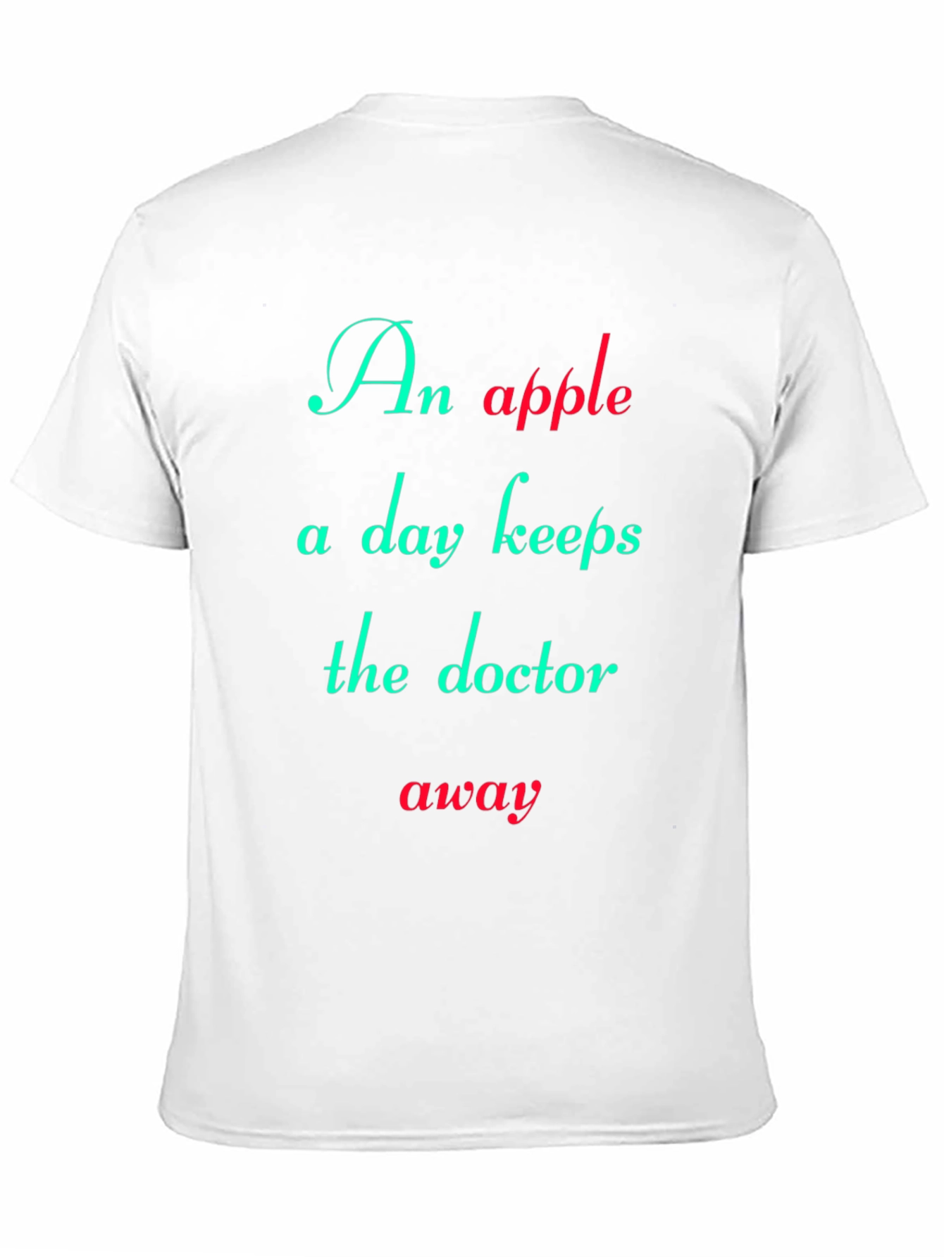 Camiseta Hombre: Una Manzana al Día