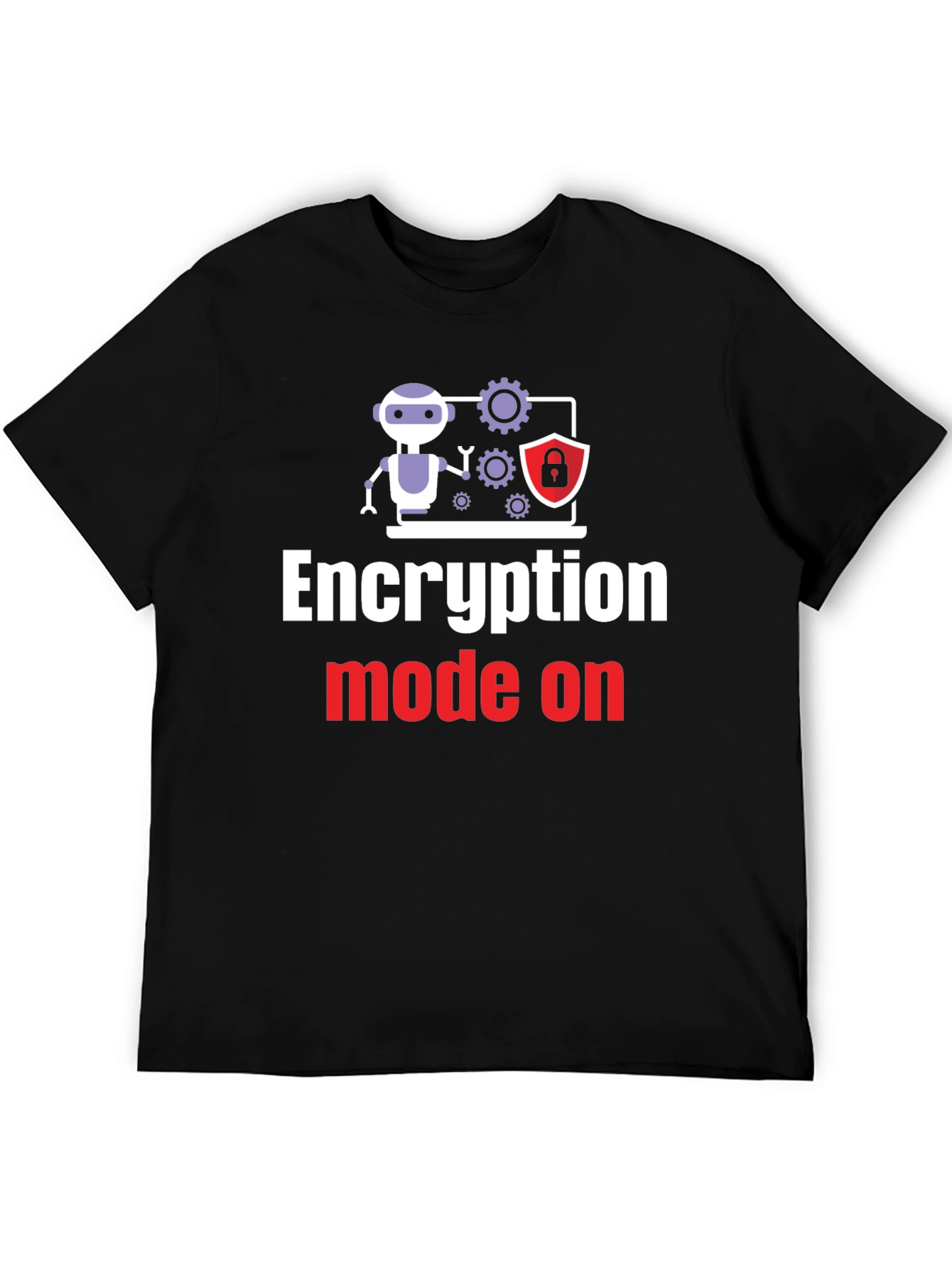Camiseta Negra: Encripción en Modo Activo