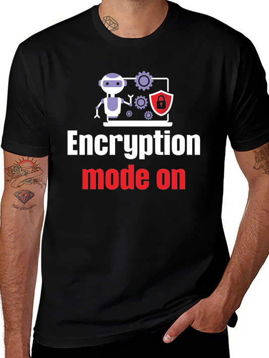 Camiseta Negra: Encripción en Modo Activo