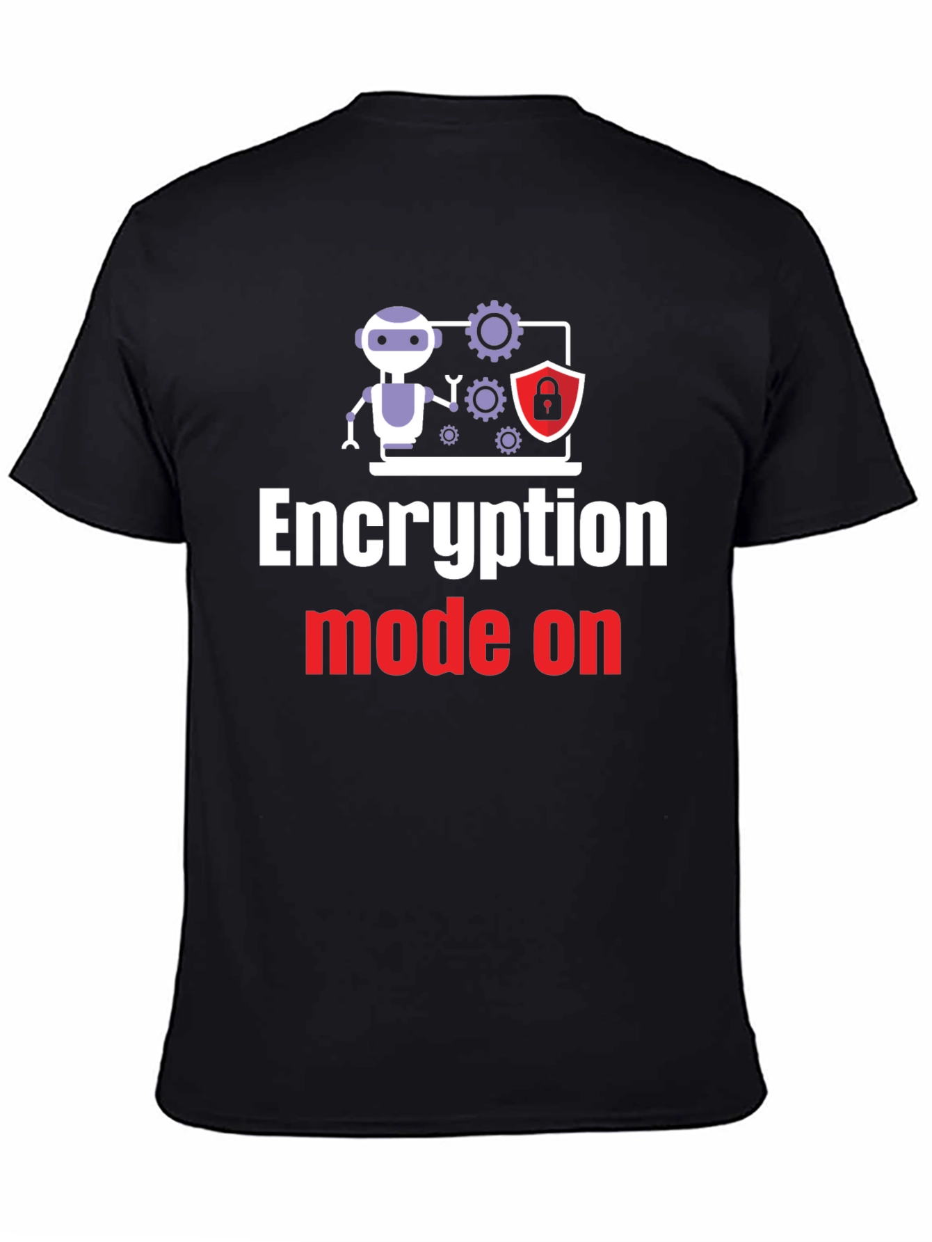 Camiseta Negra: Encripción en Modo Activo