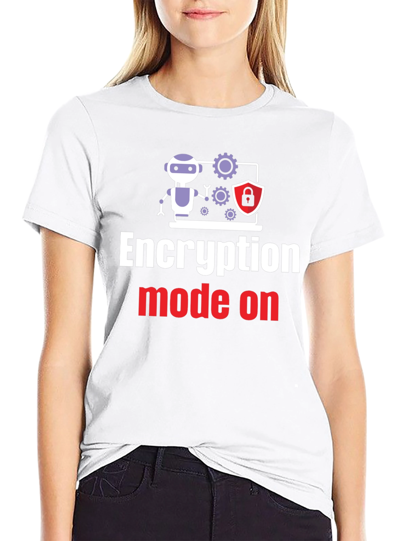 Camiseta Negra: Encripción en Modo Activo