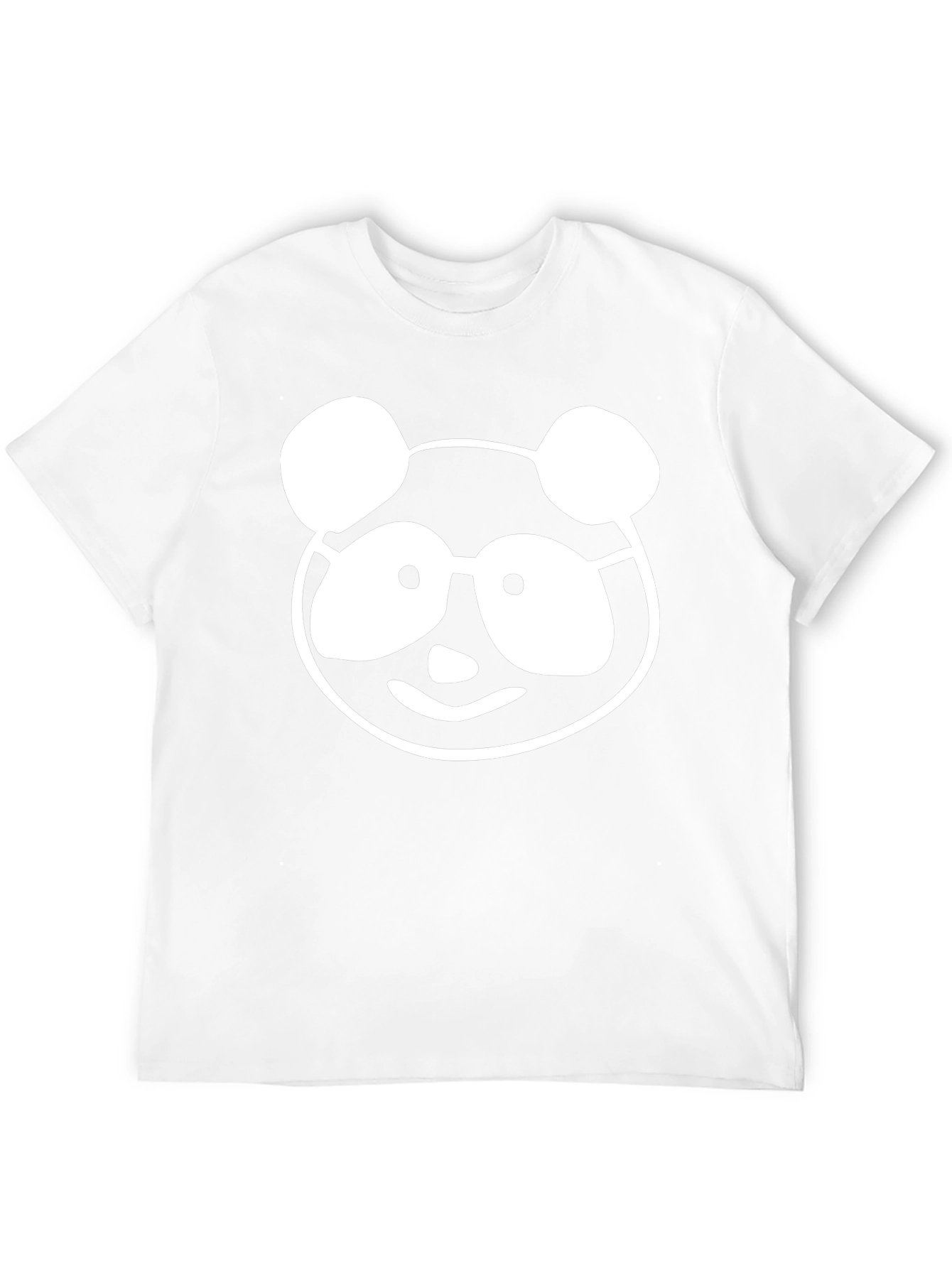 Camiseta Negra con Diseño de Panda Nerd
