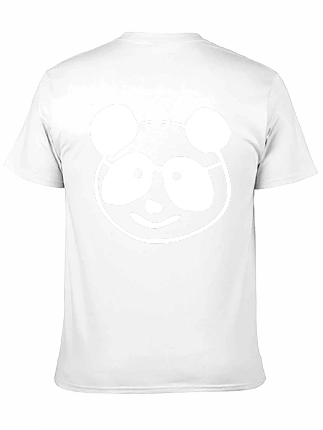 Camiseta Negra con Diseño de Panda Nerd