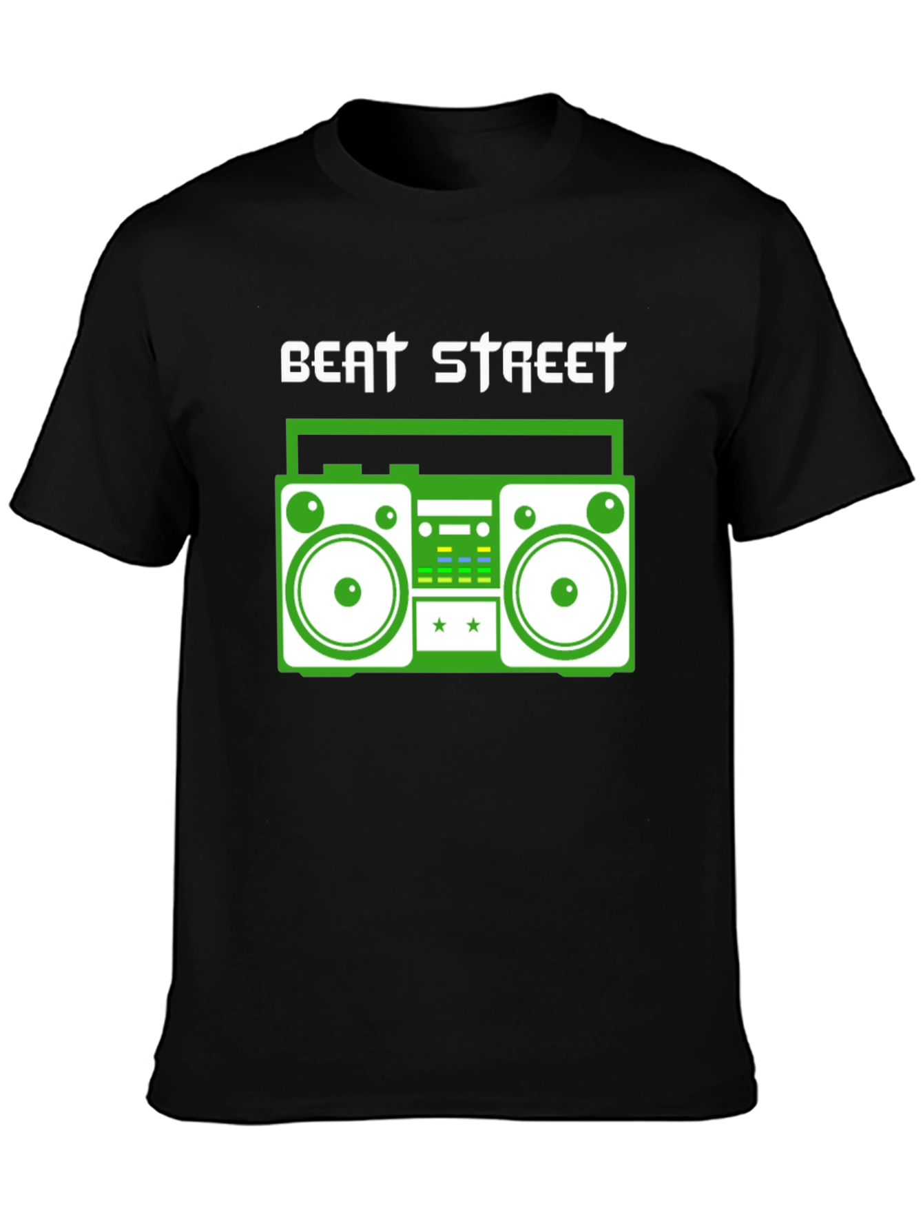 Camiseta Negra Beat Street Retro