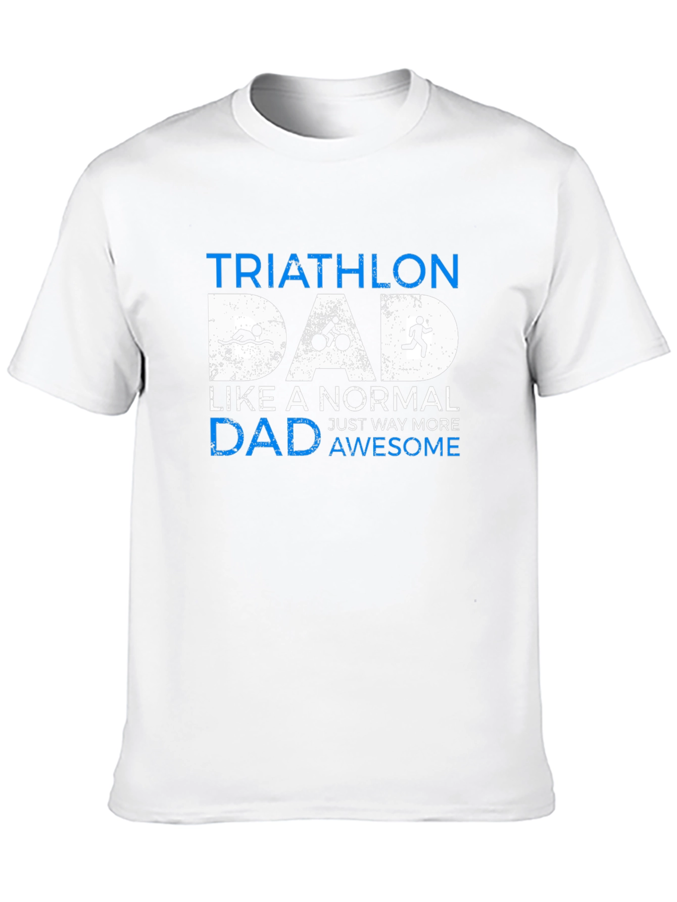 Camiseta Hombre Triatlón Papá - Negra