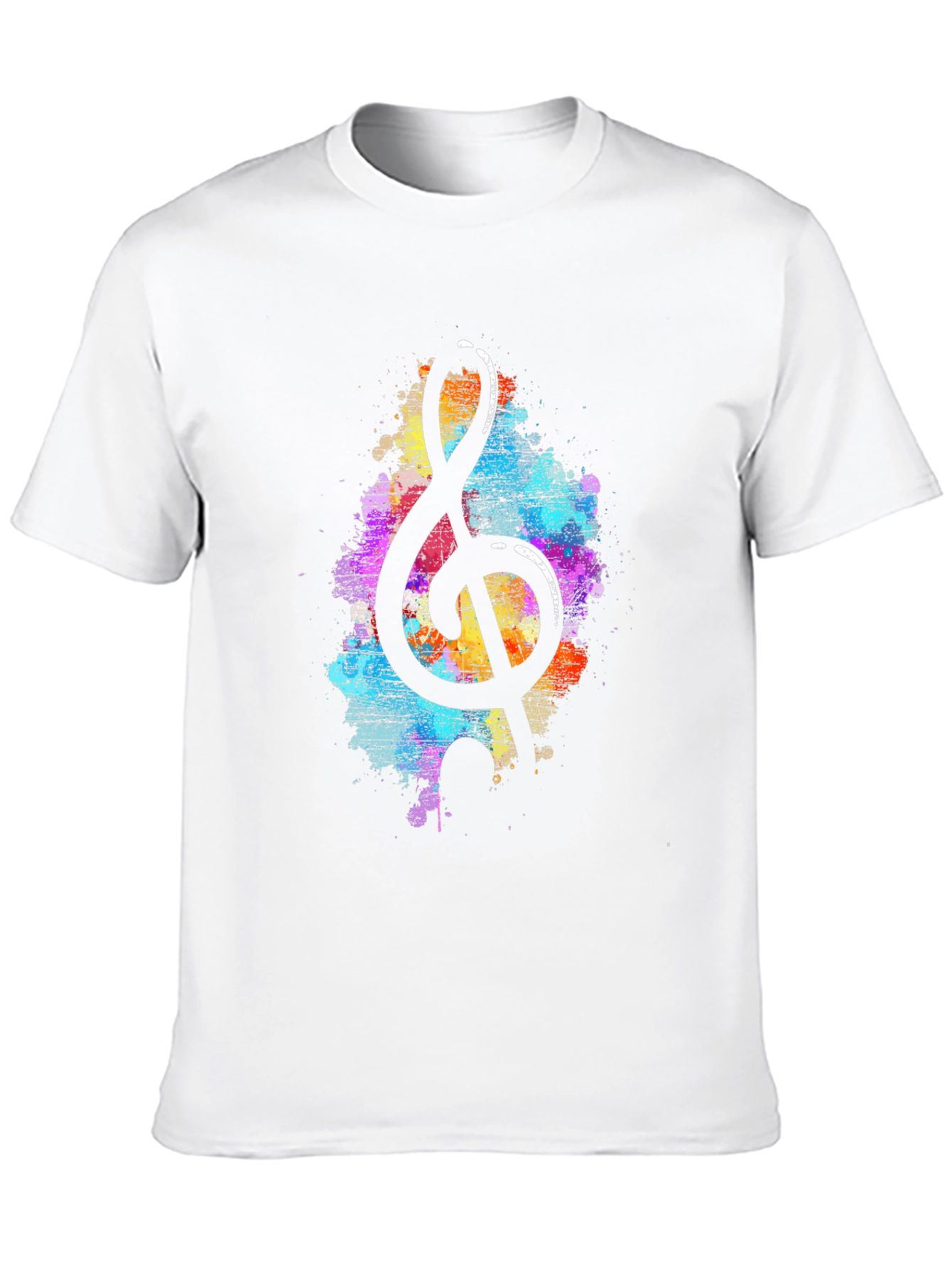 Camiseta Negra Clave de Sol Artística