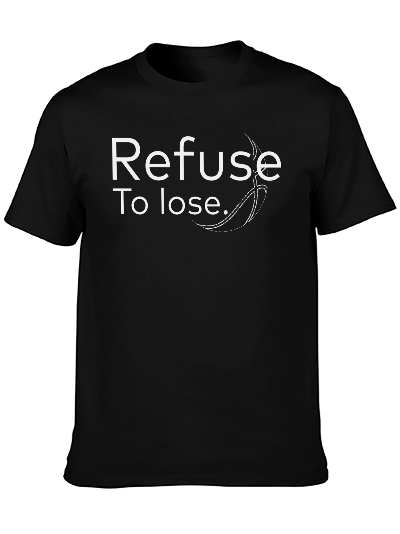 Camiseta Negra: Rehúsate a Perder