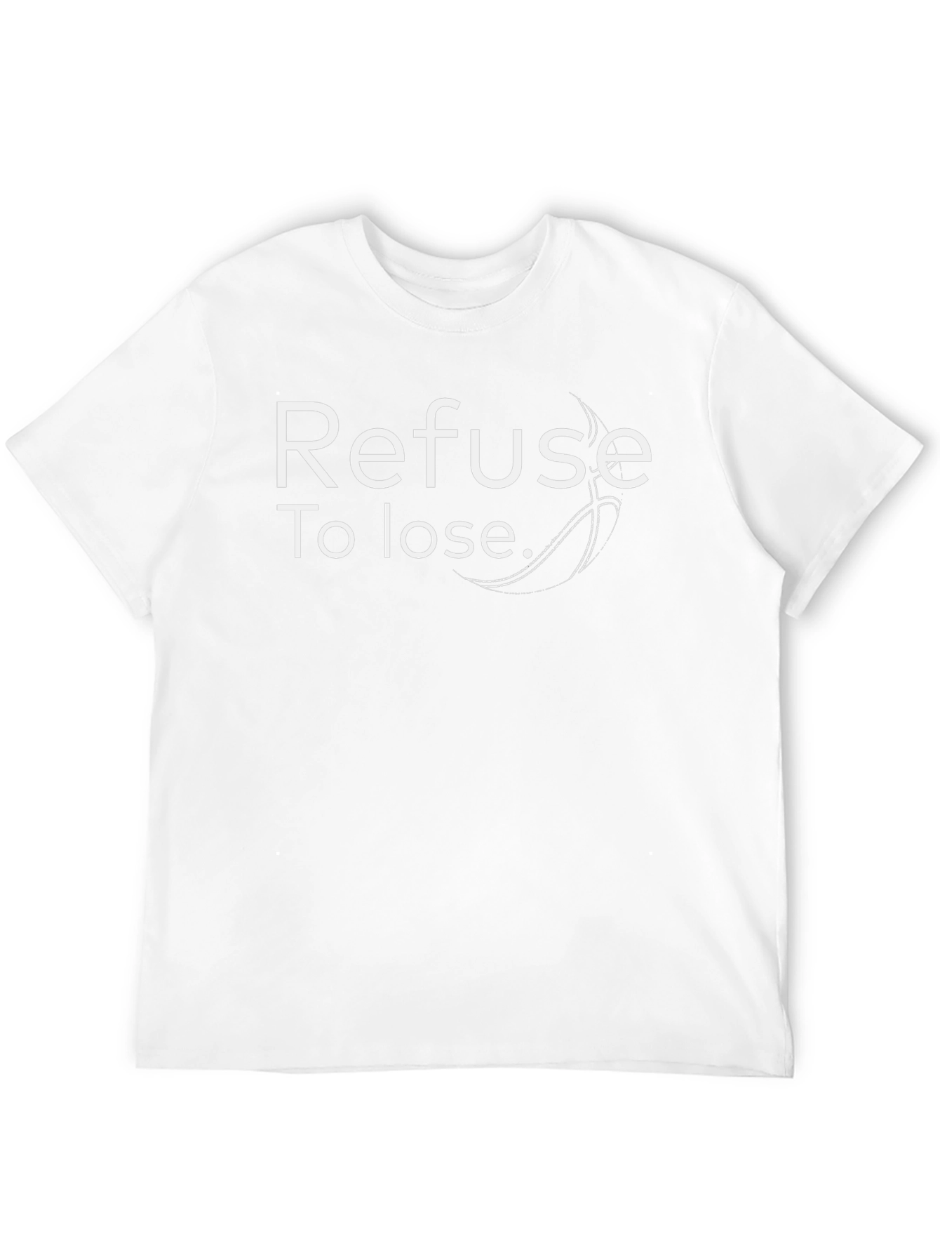 Camiseta Negra: Rehúsate a Perder