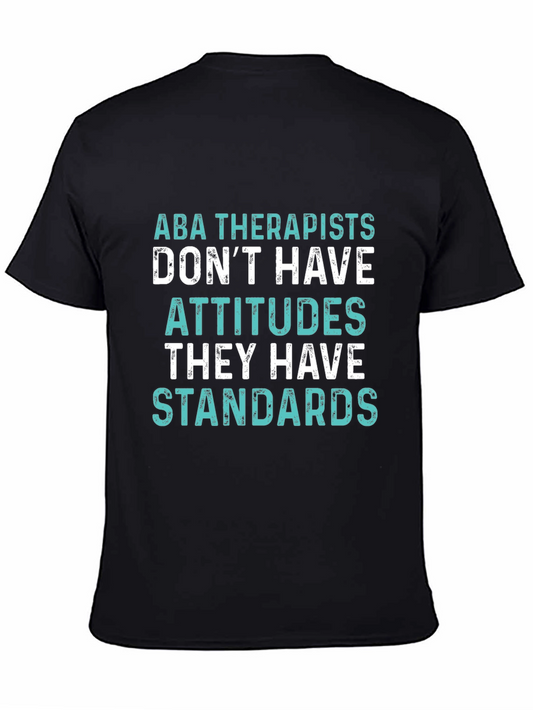 Camiseta Negra ABA Therapists Standards