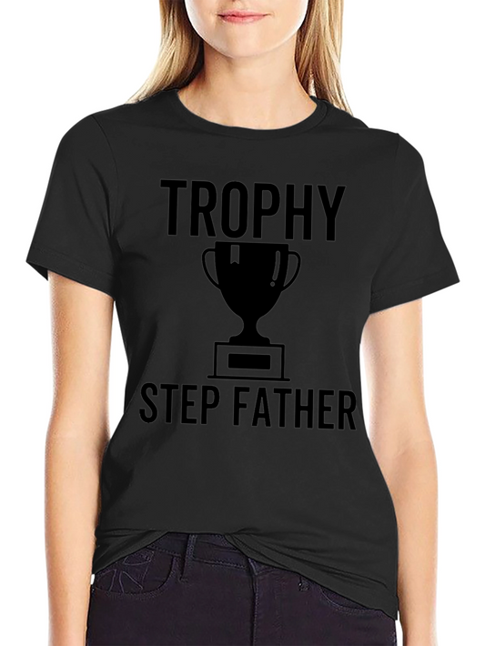 Camiseta Negra: Trofeo Padrastro Genial