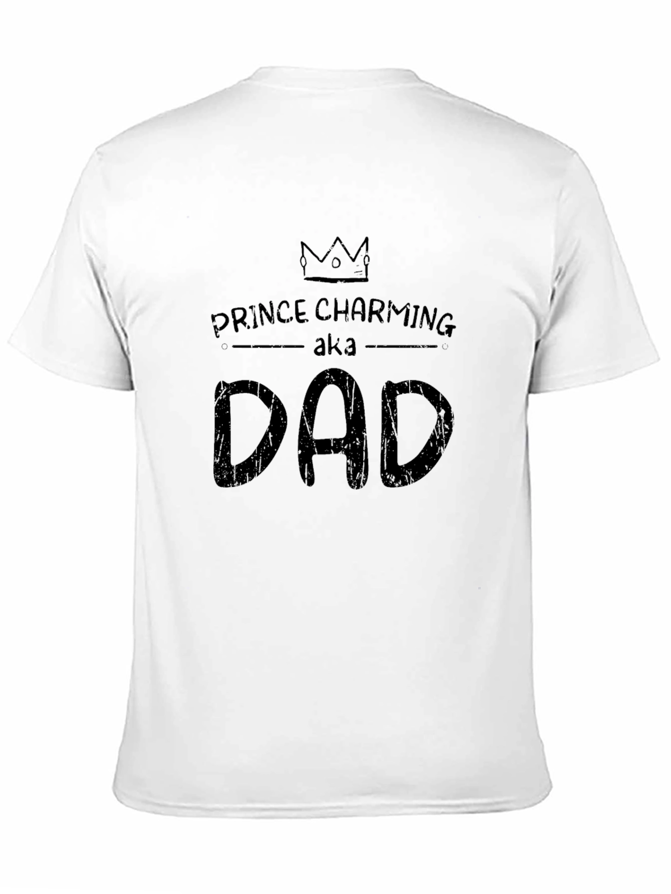 Camiseta Negra Príncipe Encantador aka Papá