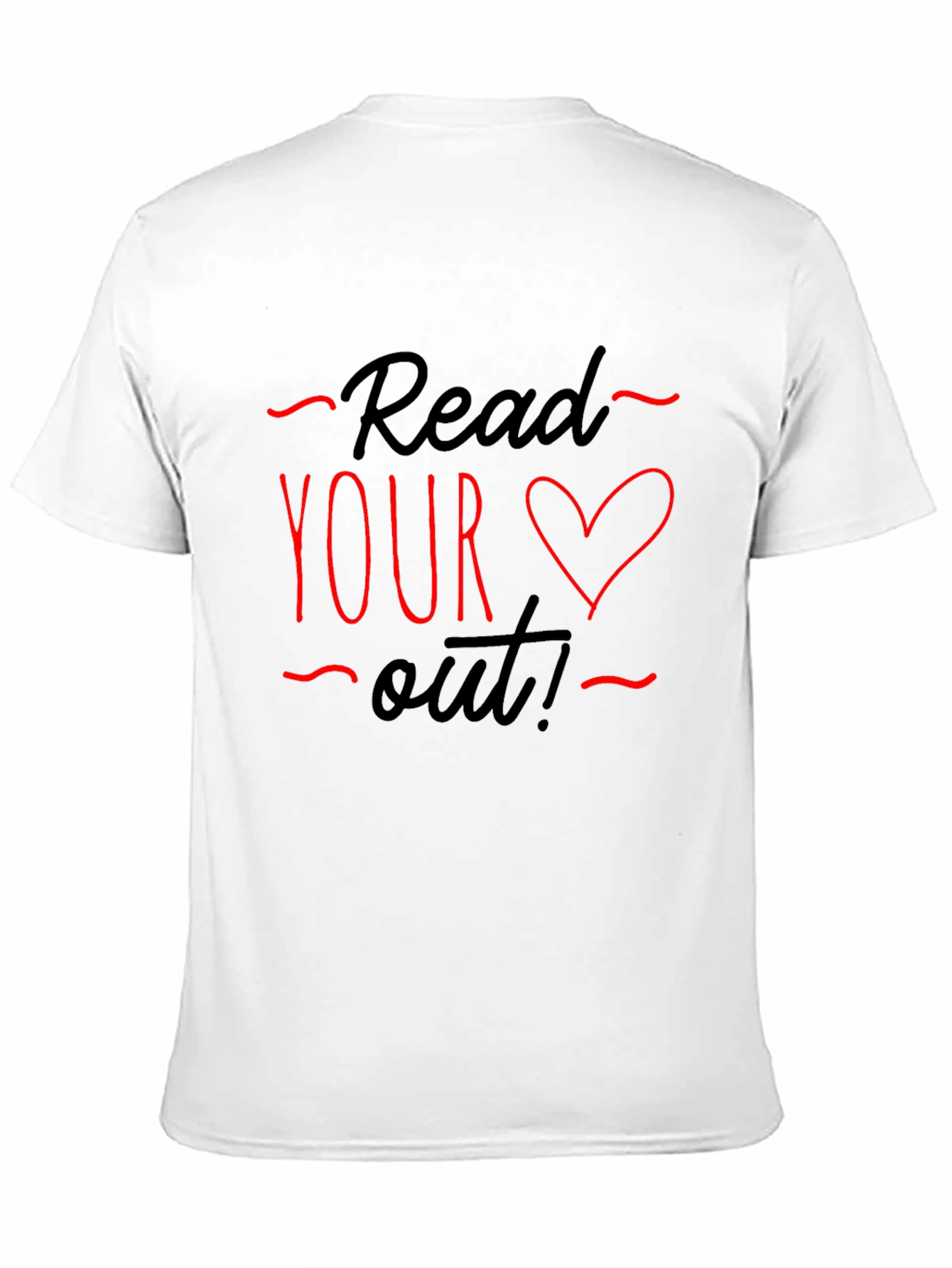 Camiseta Negra con Diseño Read Your Heart Out