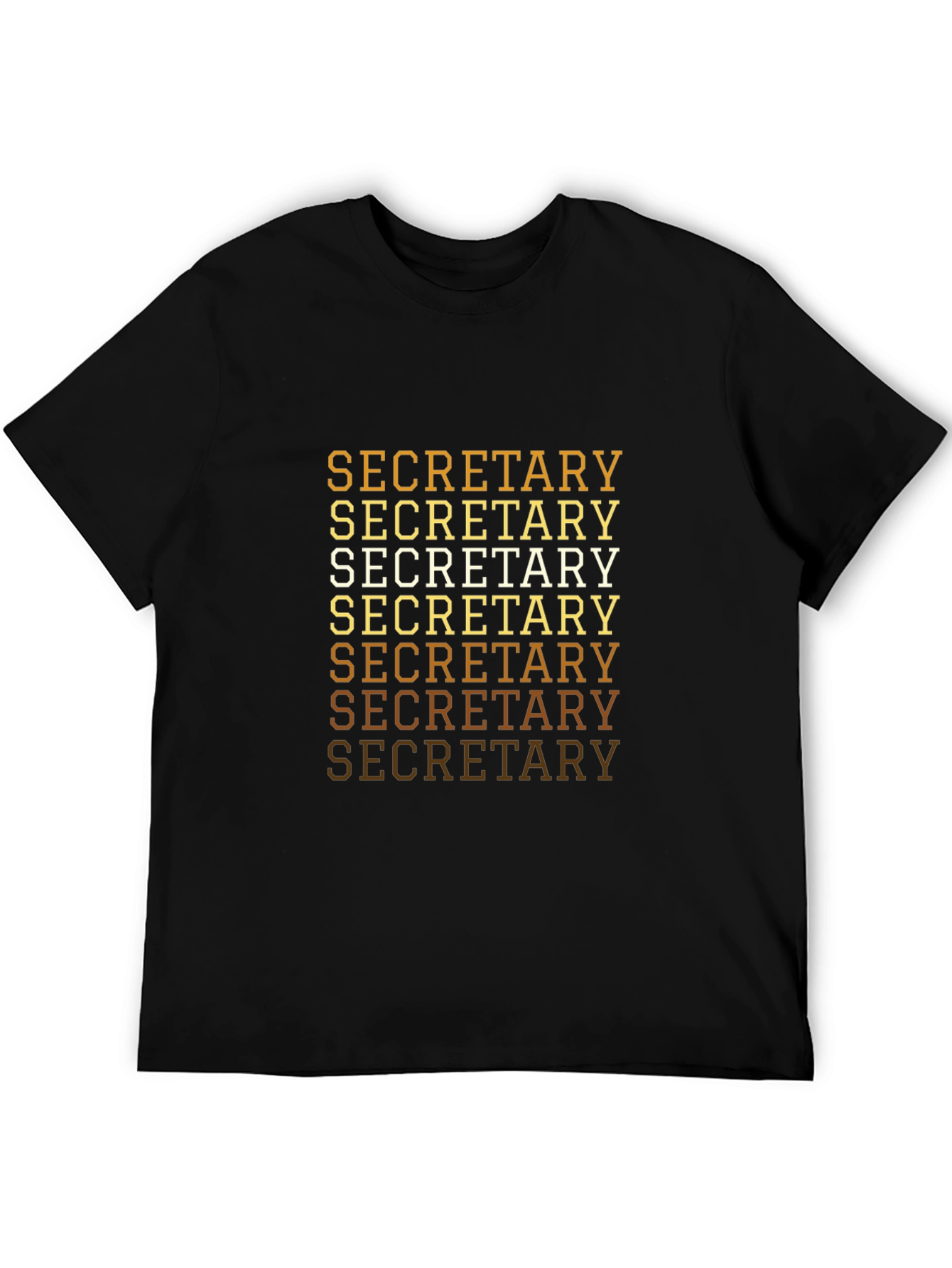 Camiseta Negra Secretaria Estilo Retro