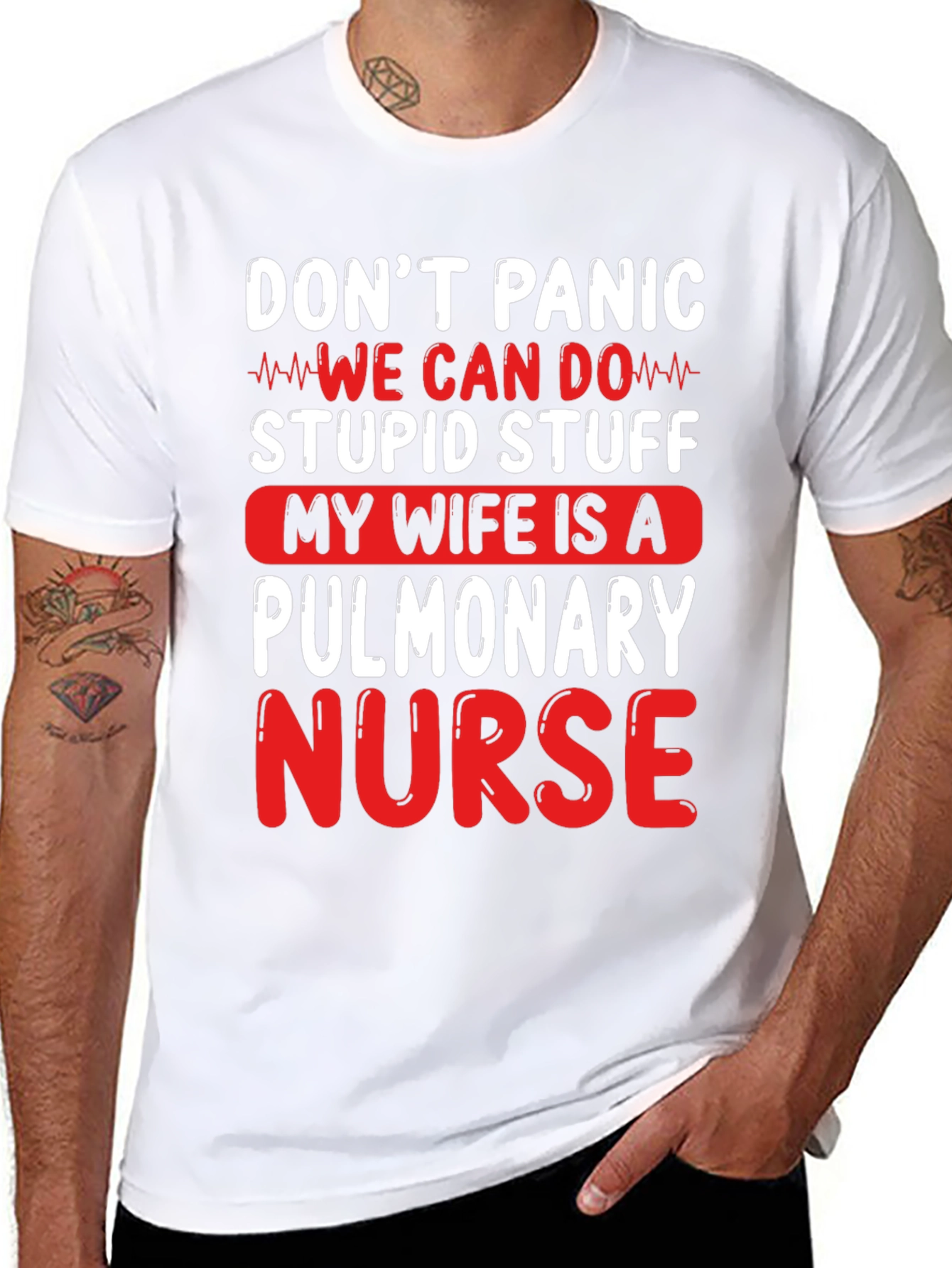 Camiseta Divertida Mi Esposa es Enfermera Pulmonar