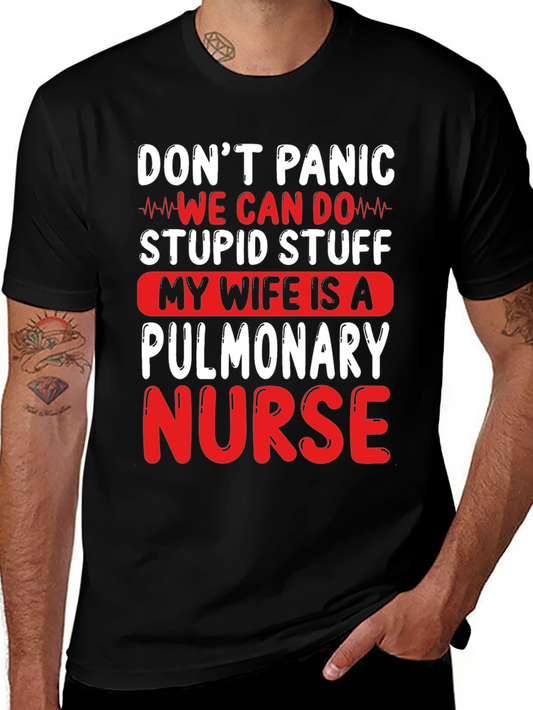 Camiseta Divertida Mi Esposa es Enfermera Pulmonar