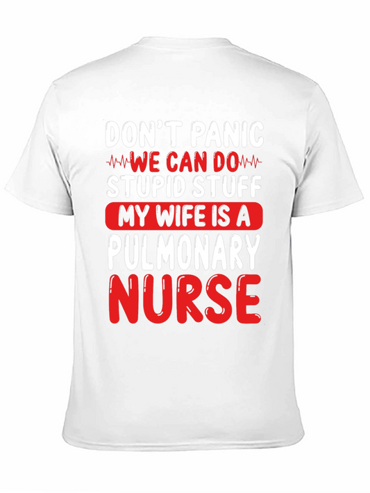 Camiseta Divertida Mi Esposa es Enfermera Pulmonar