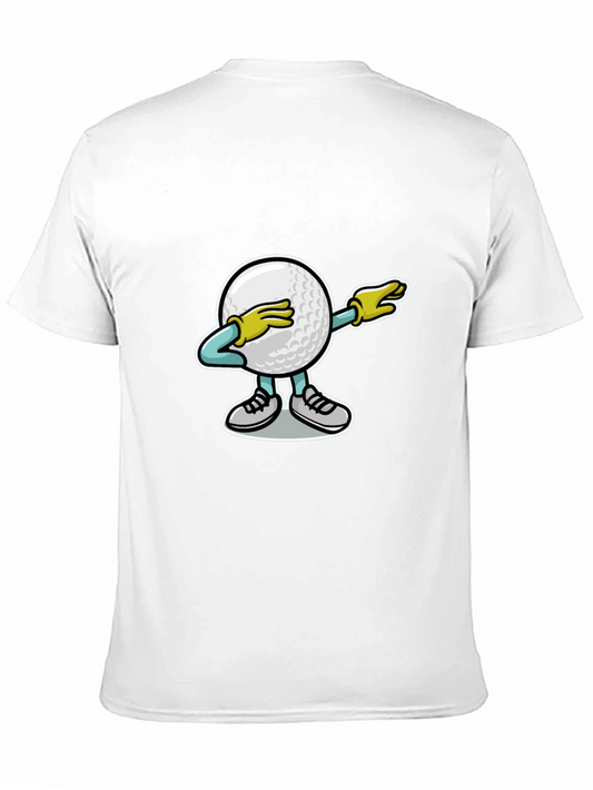 Camiseta Negra con Diseño Divertido de Golf