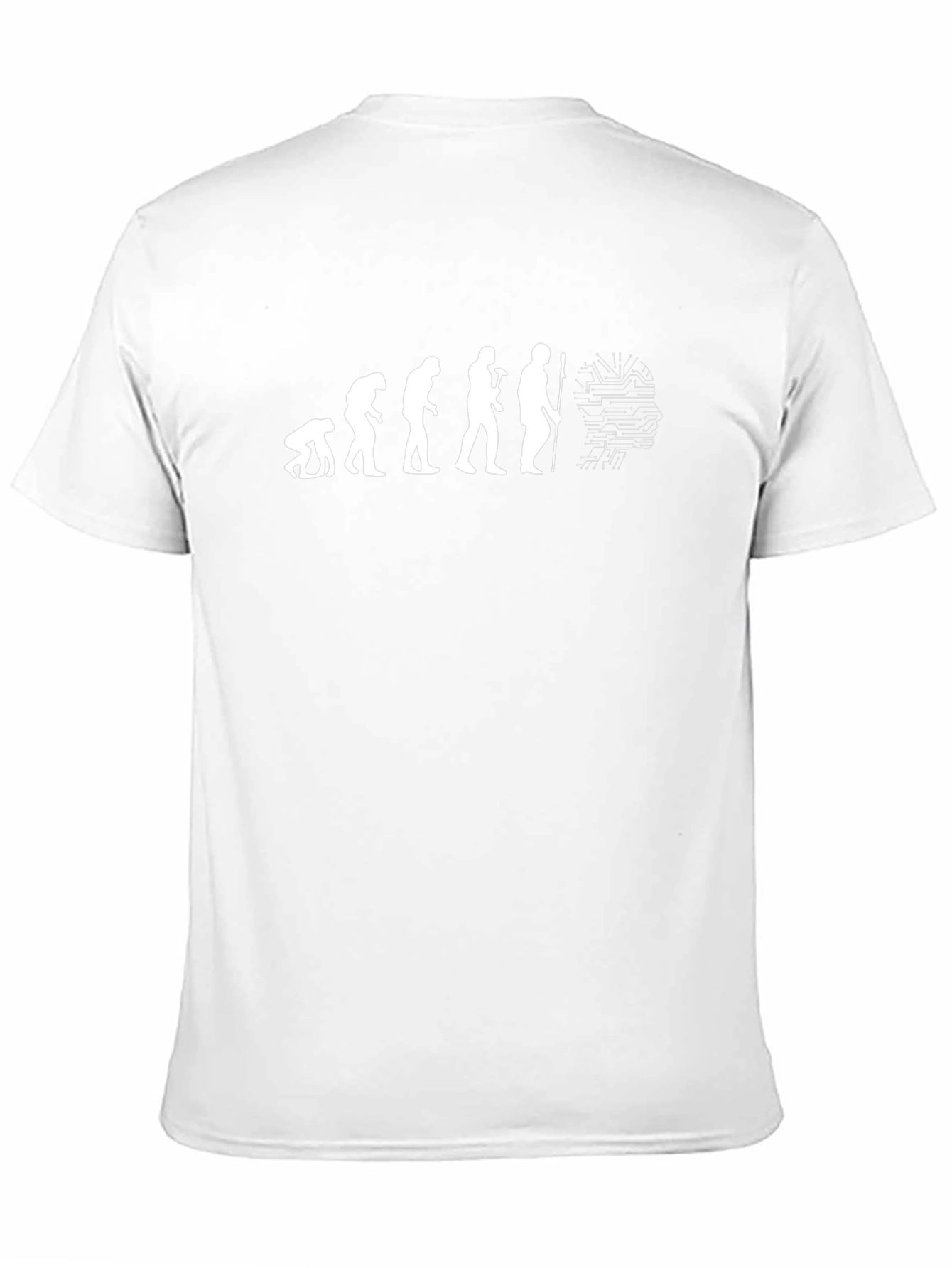 Camiseta Negra Evolución Tecnológica Hombre