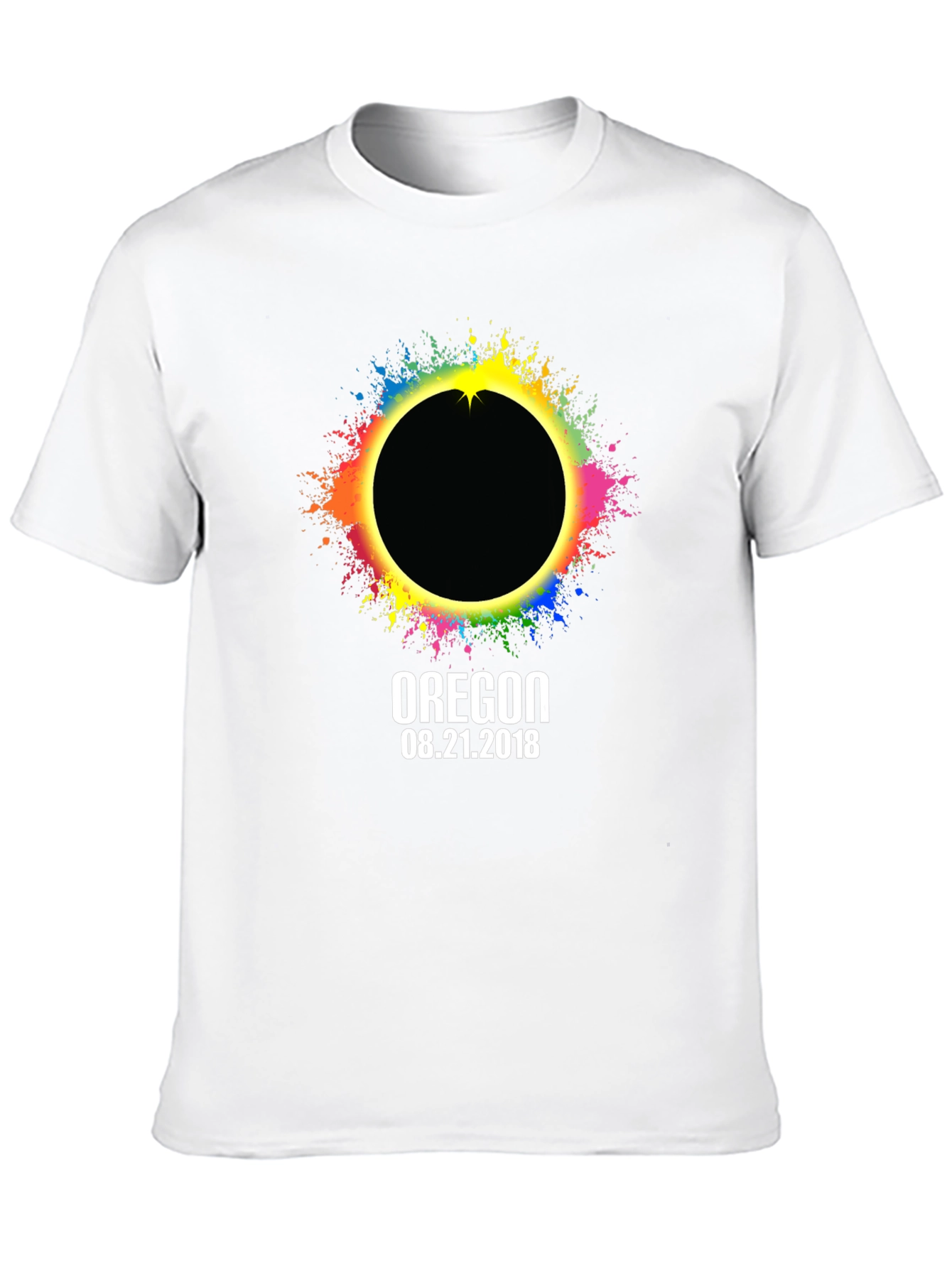 Camiseta Negra Eclipse Solar Oregon 2018