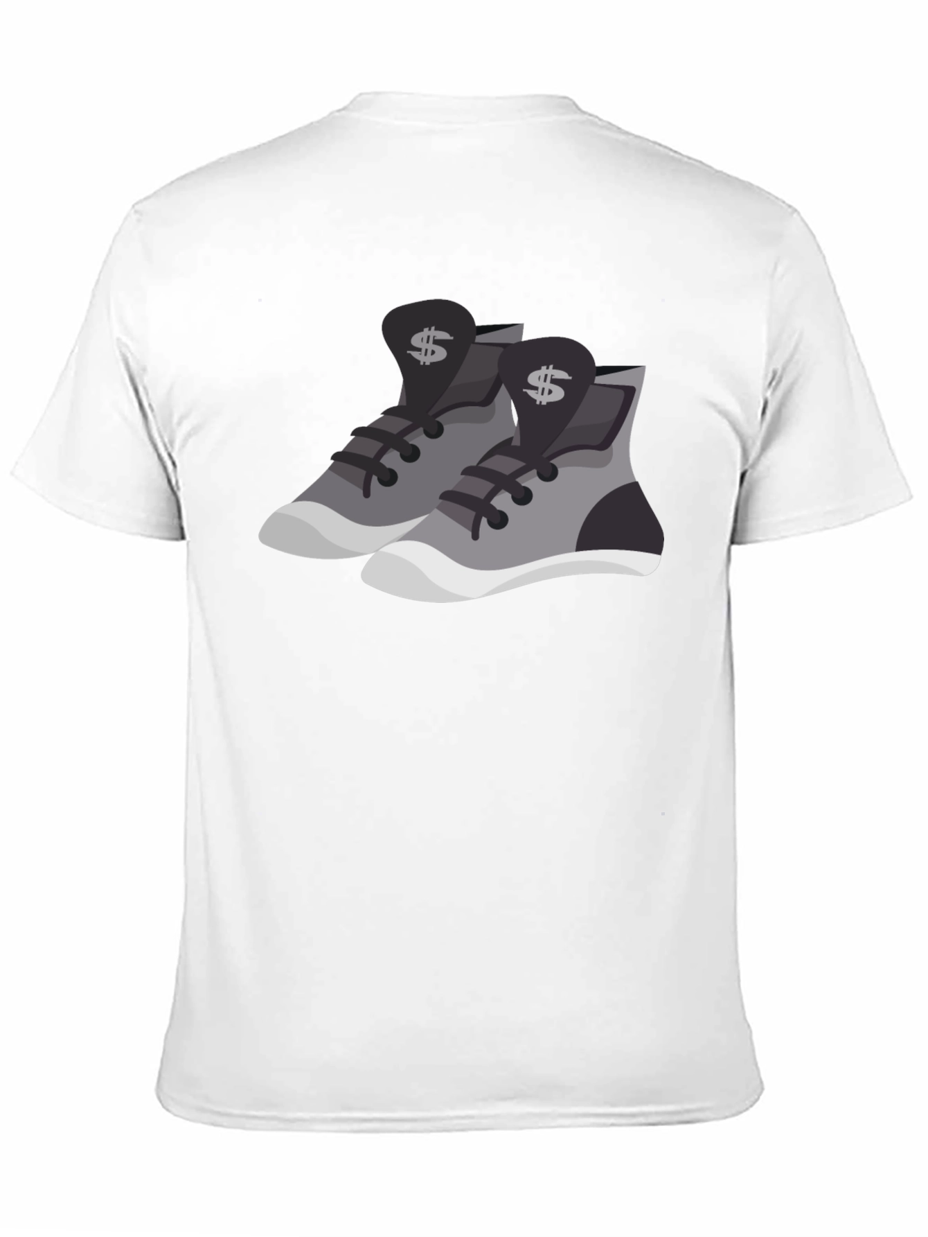 Camiseta Negra con Diseño de Zapatillas Money
