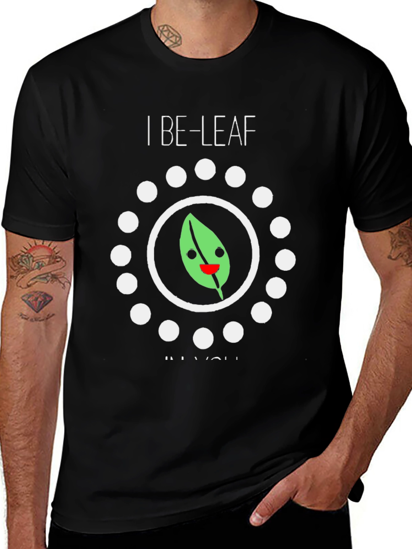 Camiseta Negra: I Be-Leaf In You