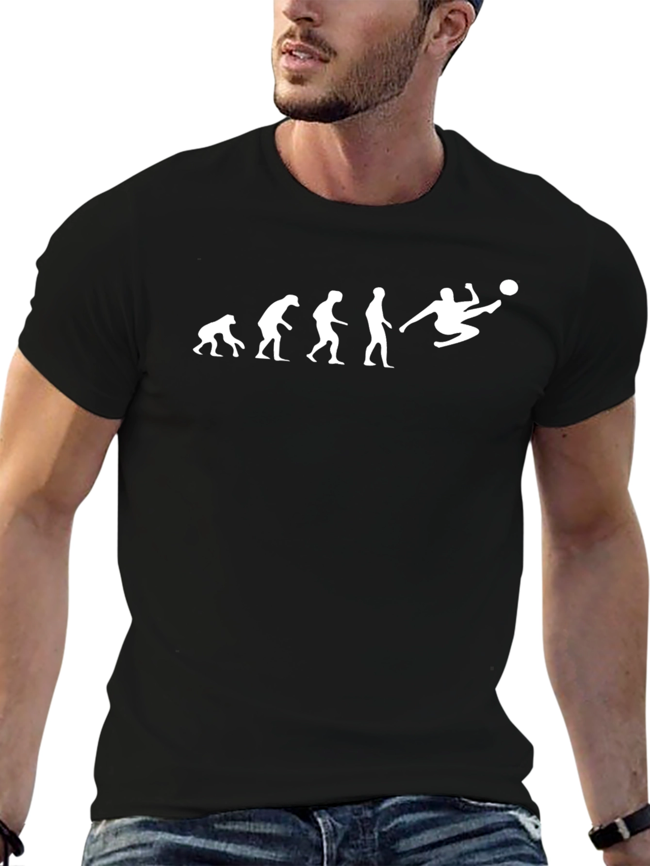 Camiseta Negra Evolución Fútbol